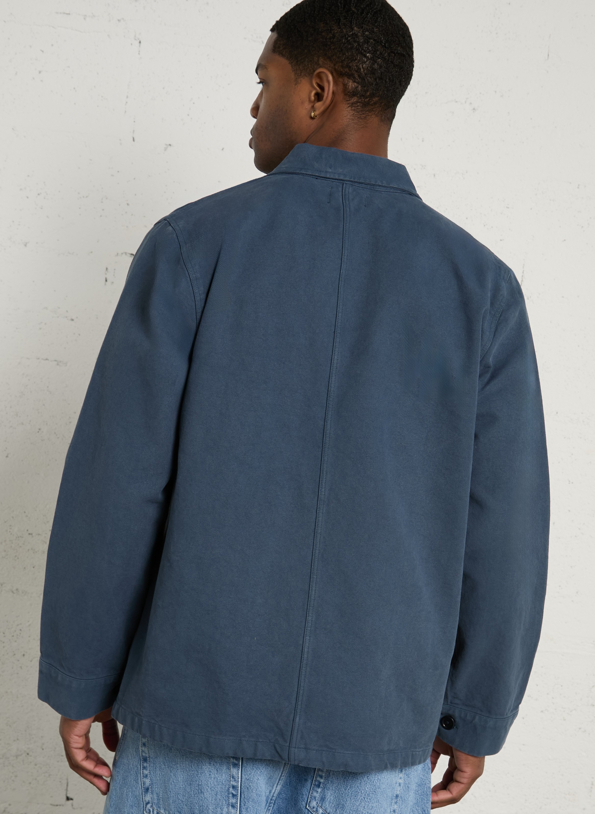 Baumwolljacke im Workwear-Stil COLORFUL STANDARD Blau