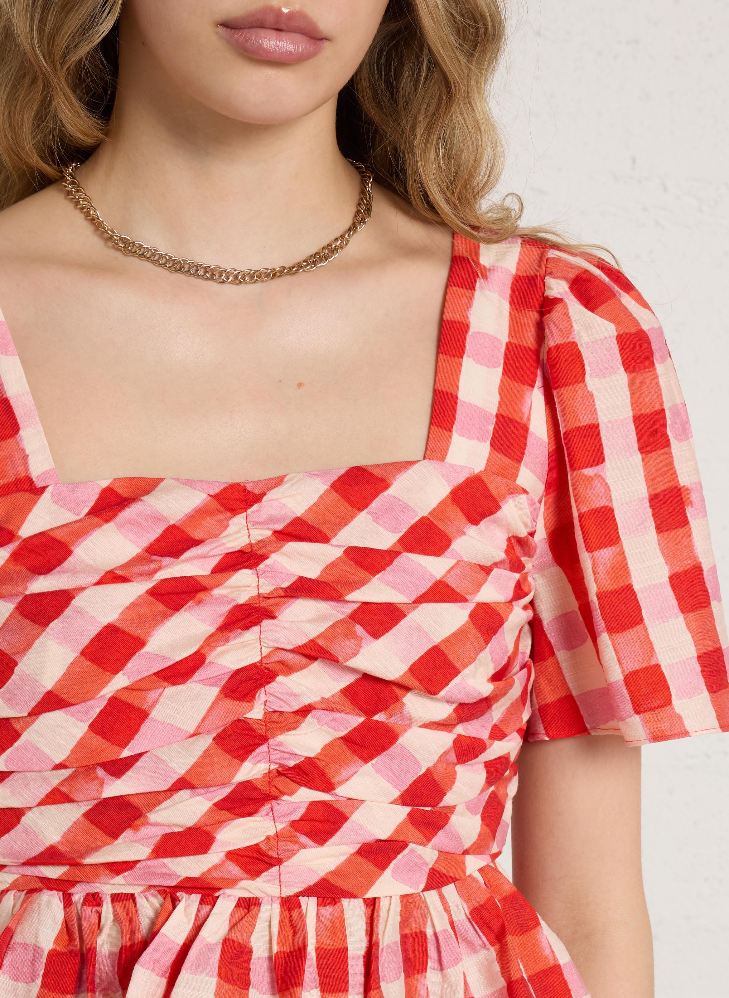 Top aderente stampato FABIENNE CHAPOT Rosso