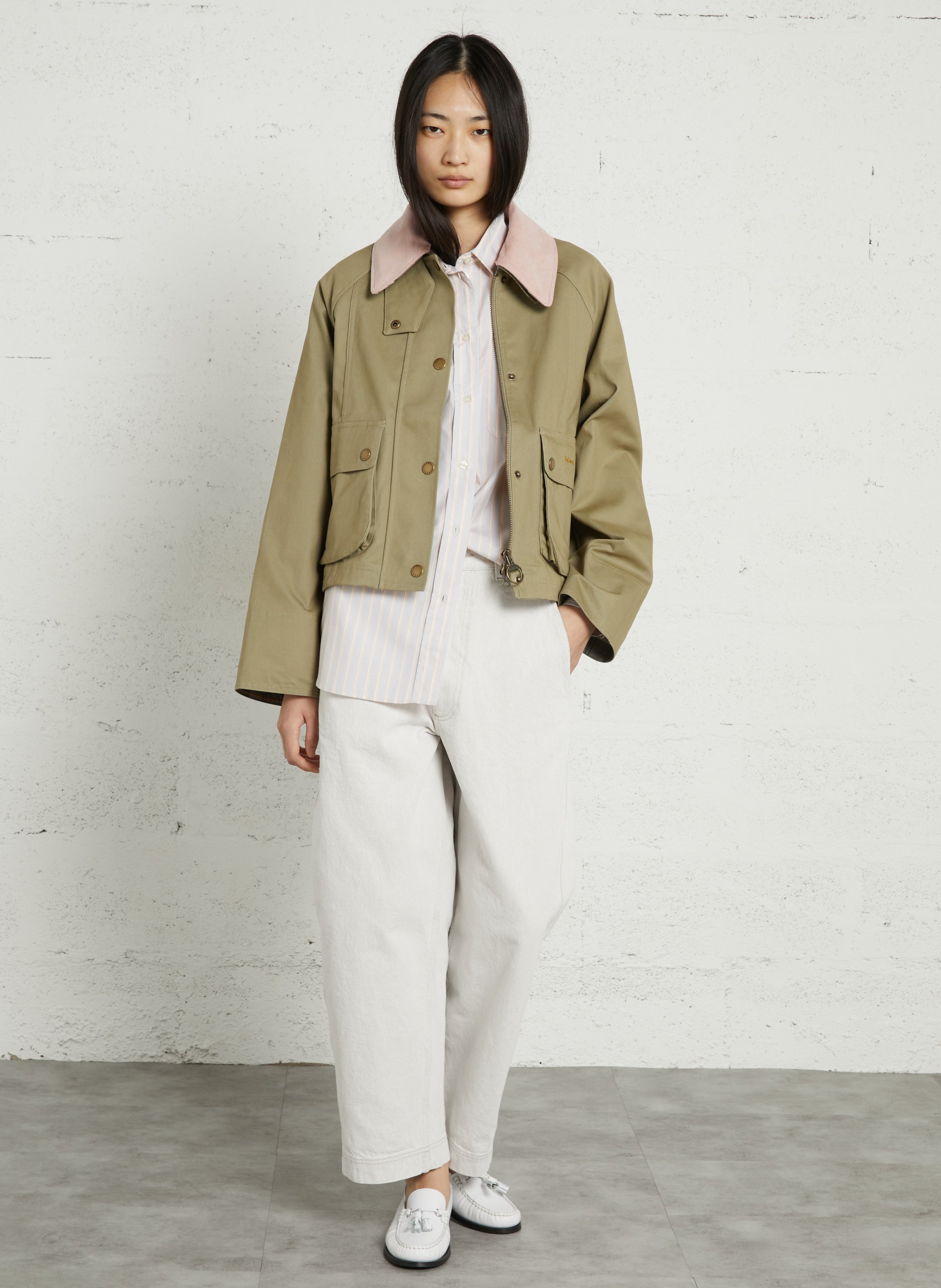 Baumwoll-Blazer BARBOUR Khaki