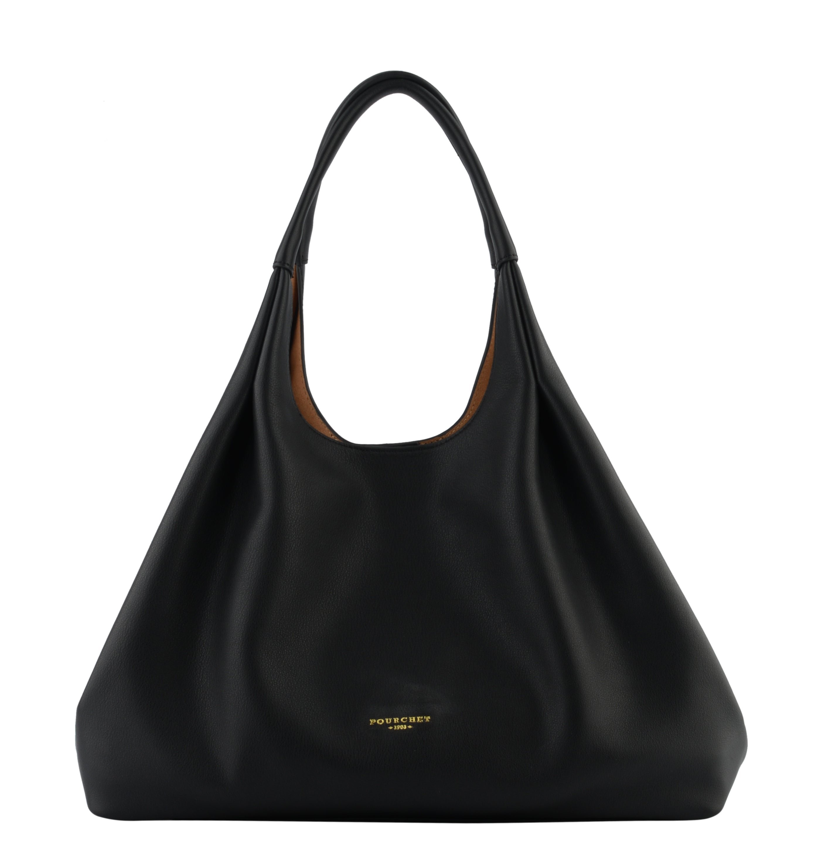 Calfskin leather shoulder bag POURCHET