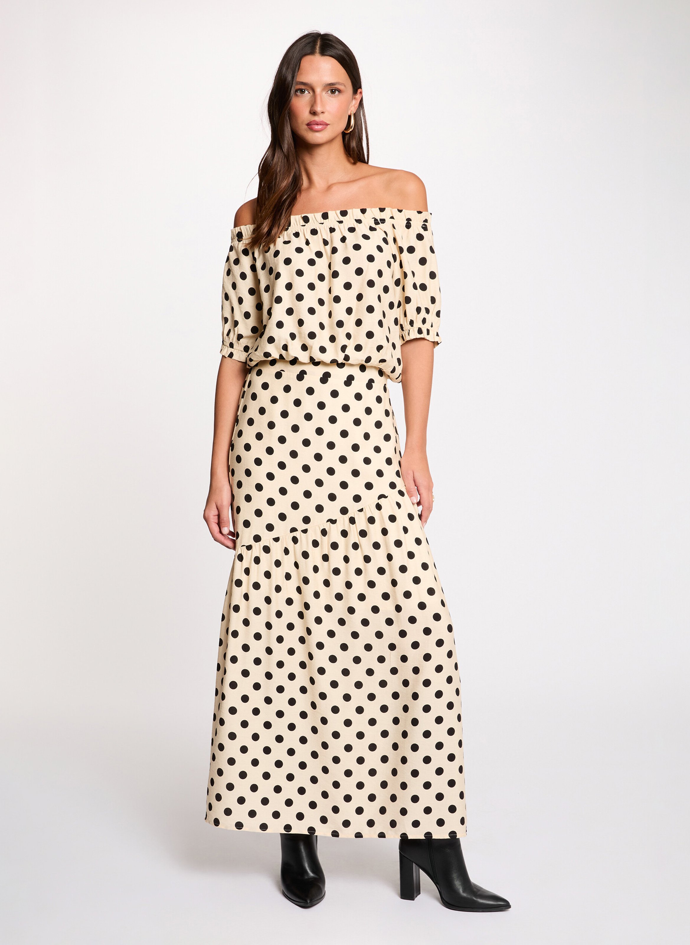 Top col bateau à pois MORGAN Multicolore