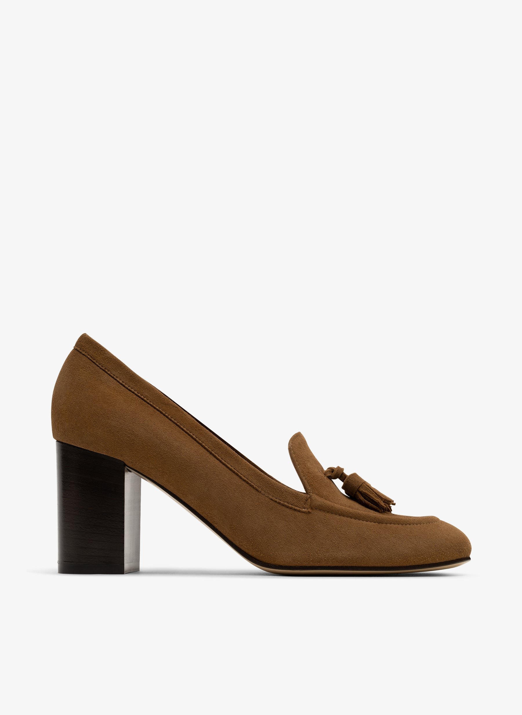 Date suede leather pumps PARALLELE PARIS Brown