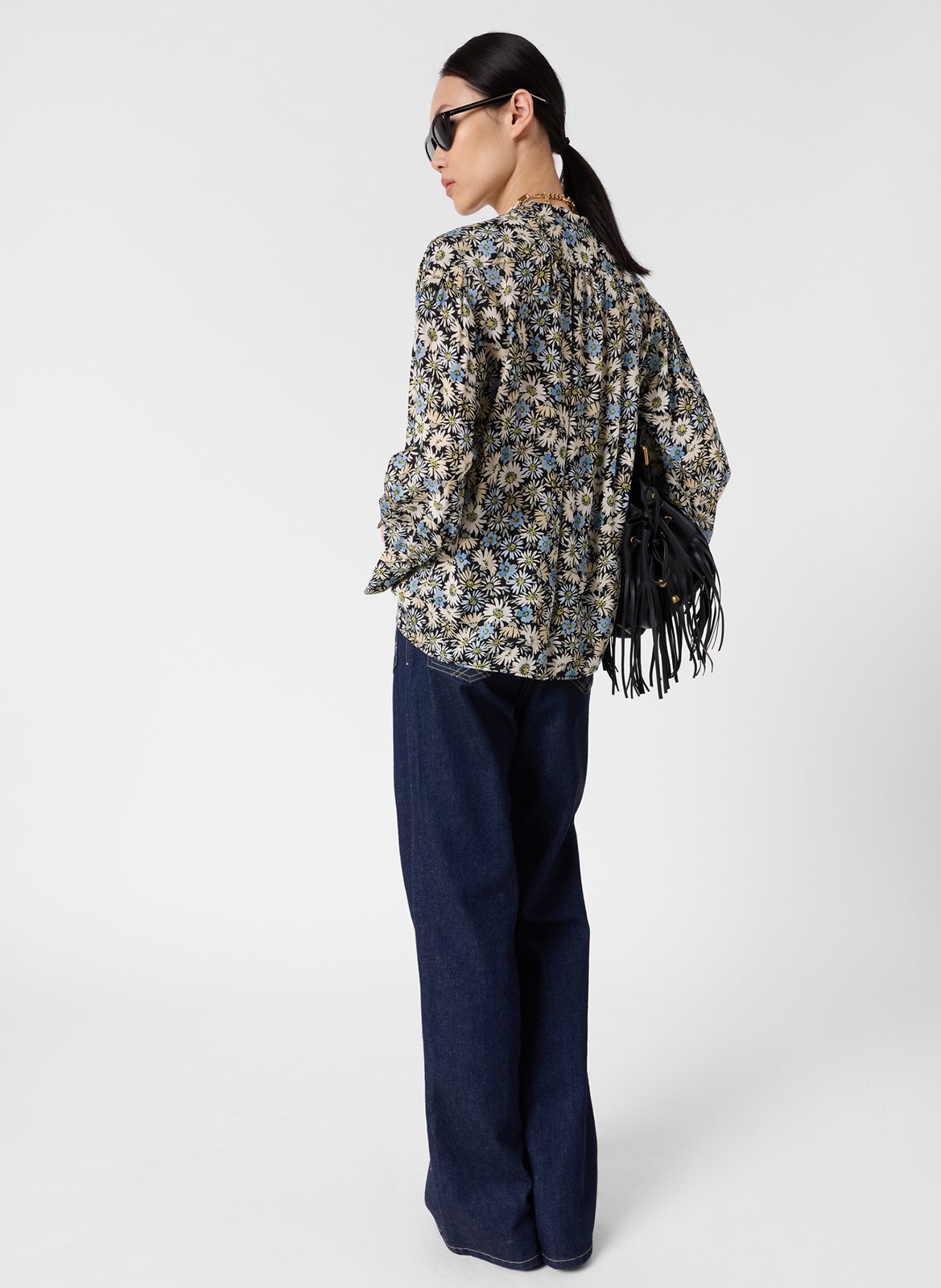 Bloes met bloemenprint GERARD DAREL Groen