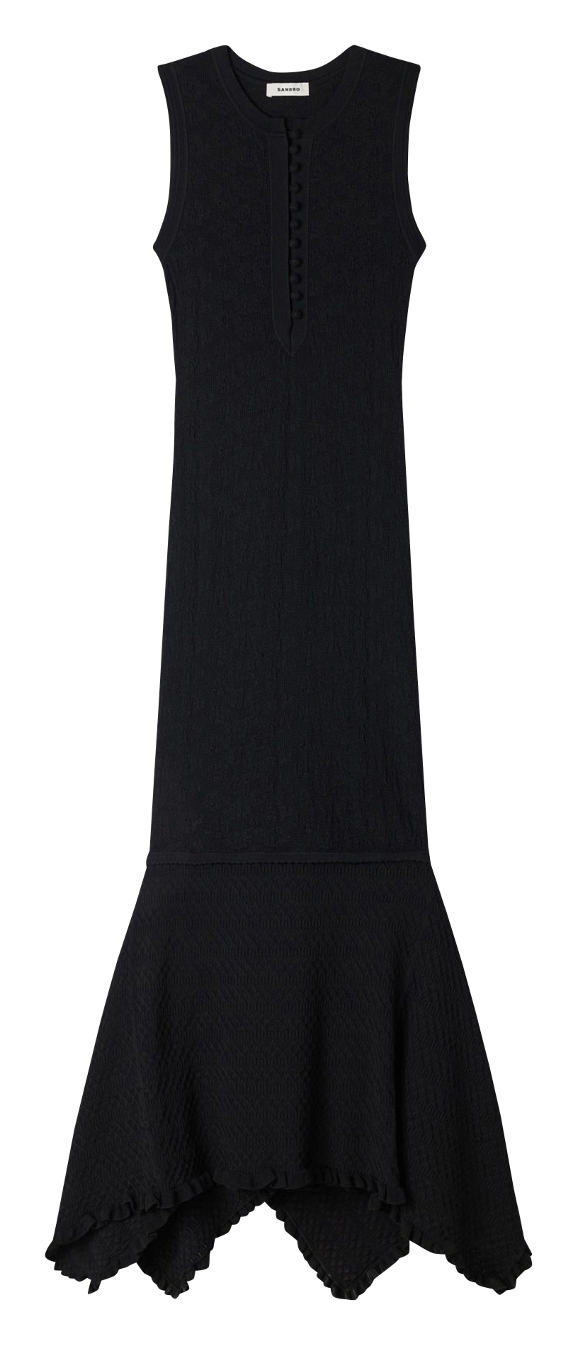 Robe midi évasée SANDRO Noir
