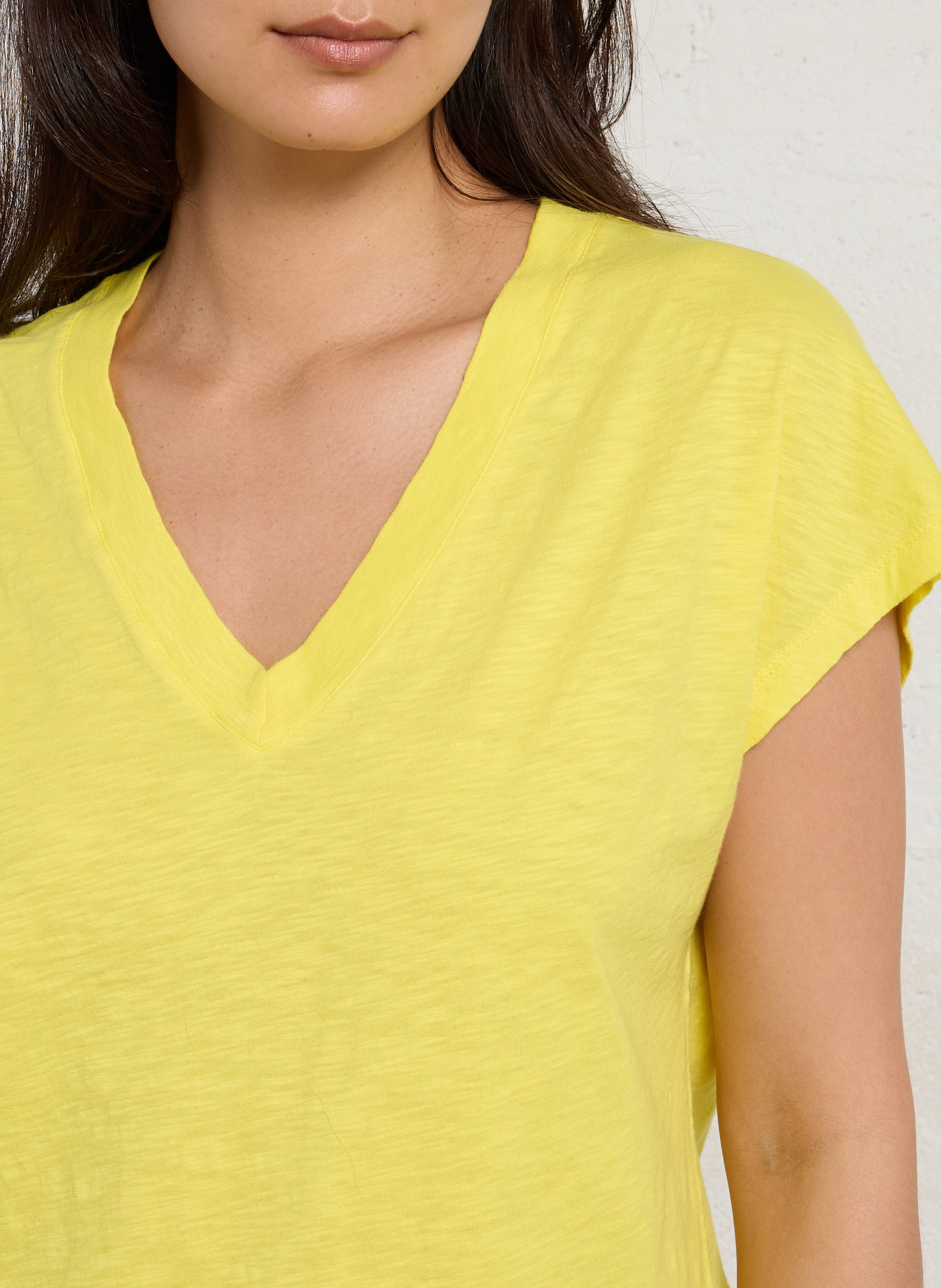 Basic cotton T-shirt BENSIMON Yellow