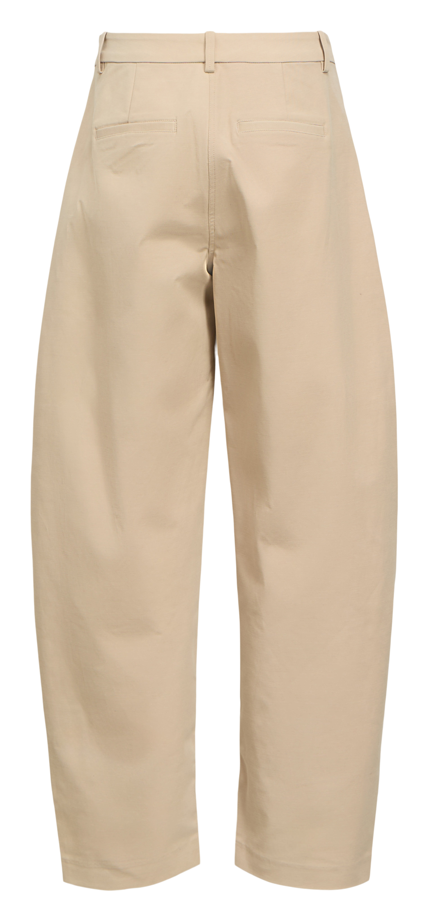 Pantalon barrel en coton organique mélangé OBJECT Marron