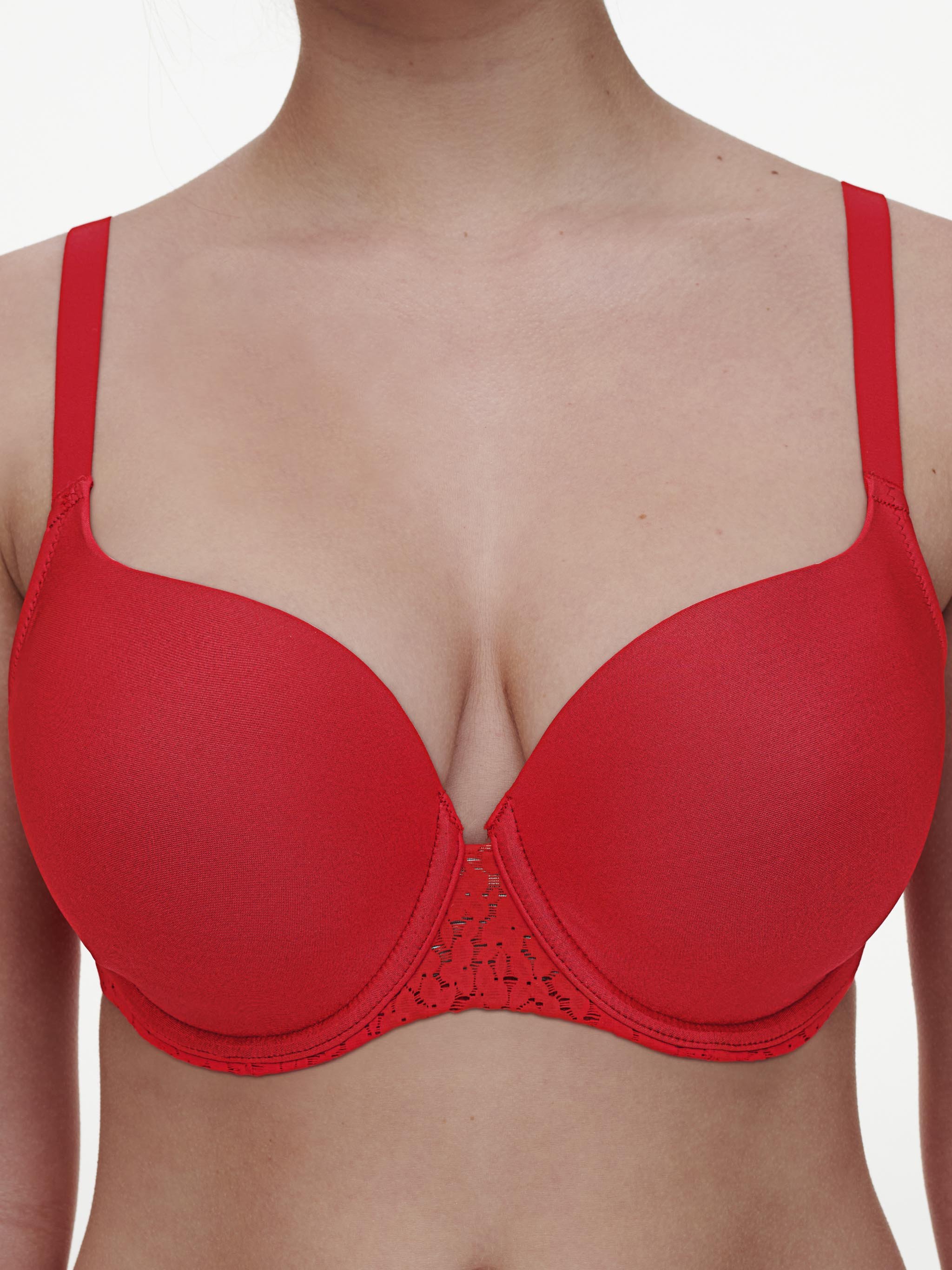 Full-cup bra CHANTELLE Red