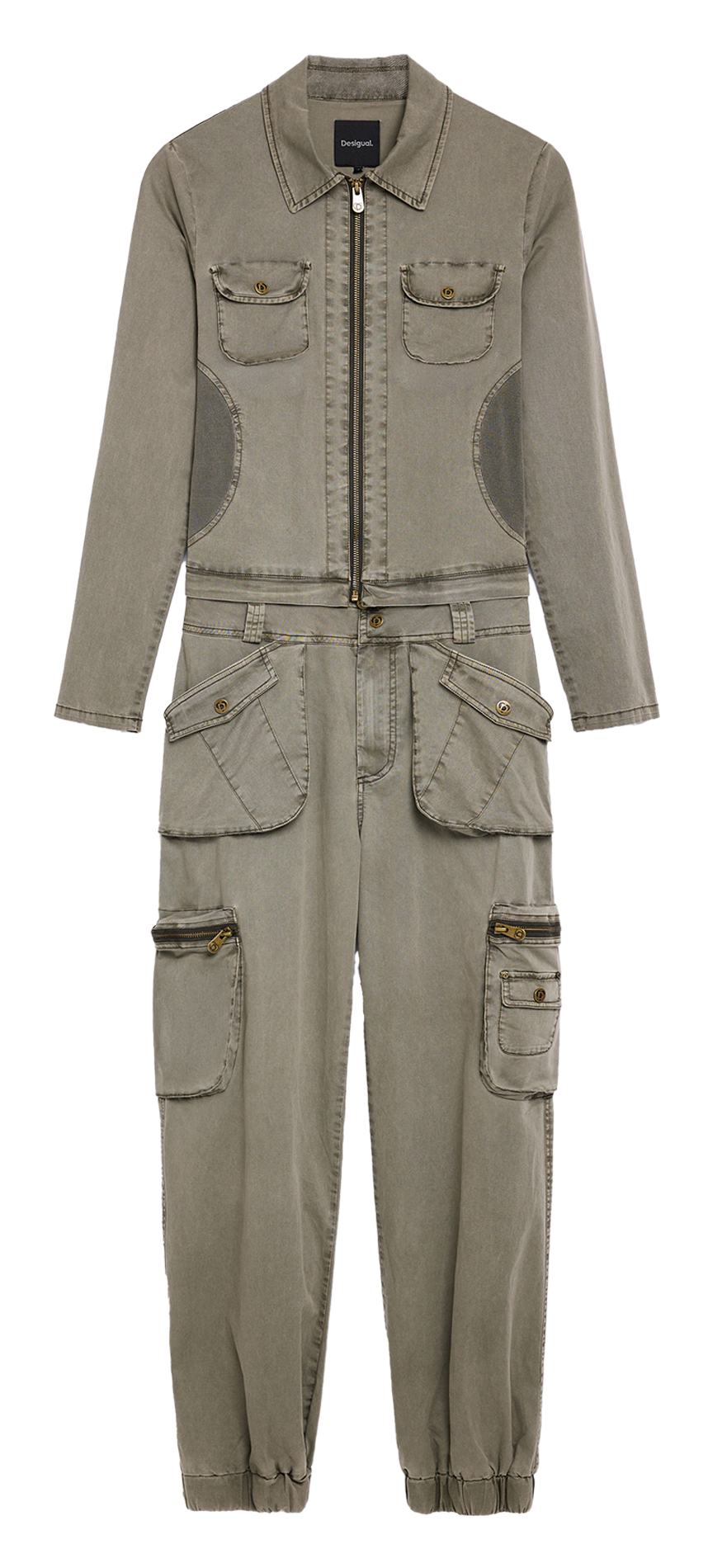 Langer Baumwolloverall. DESIGUAL Grun