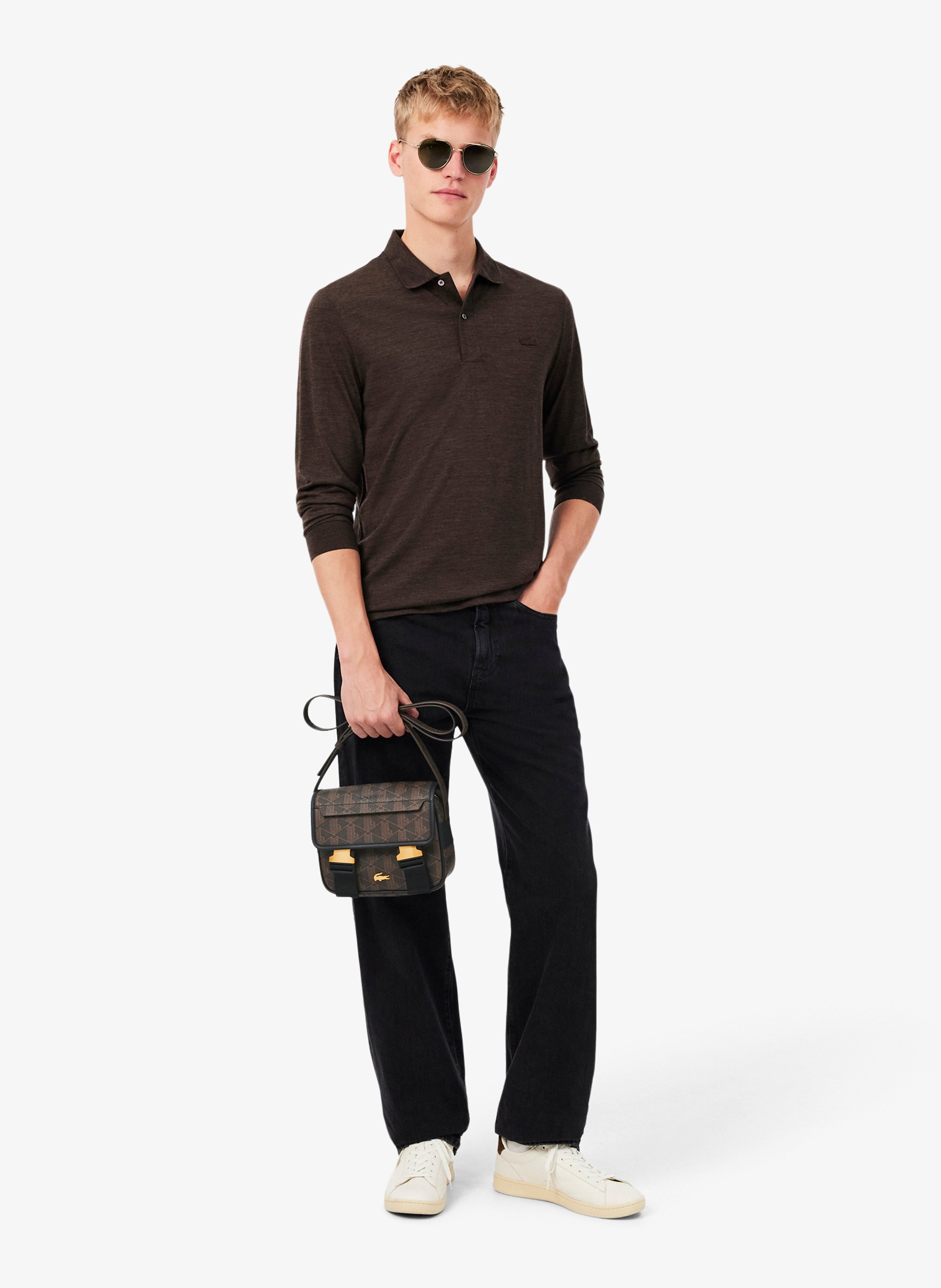 Umhängetasche The Blend LACOSTE Braun