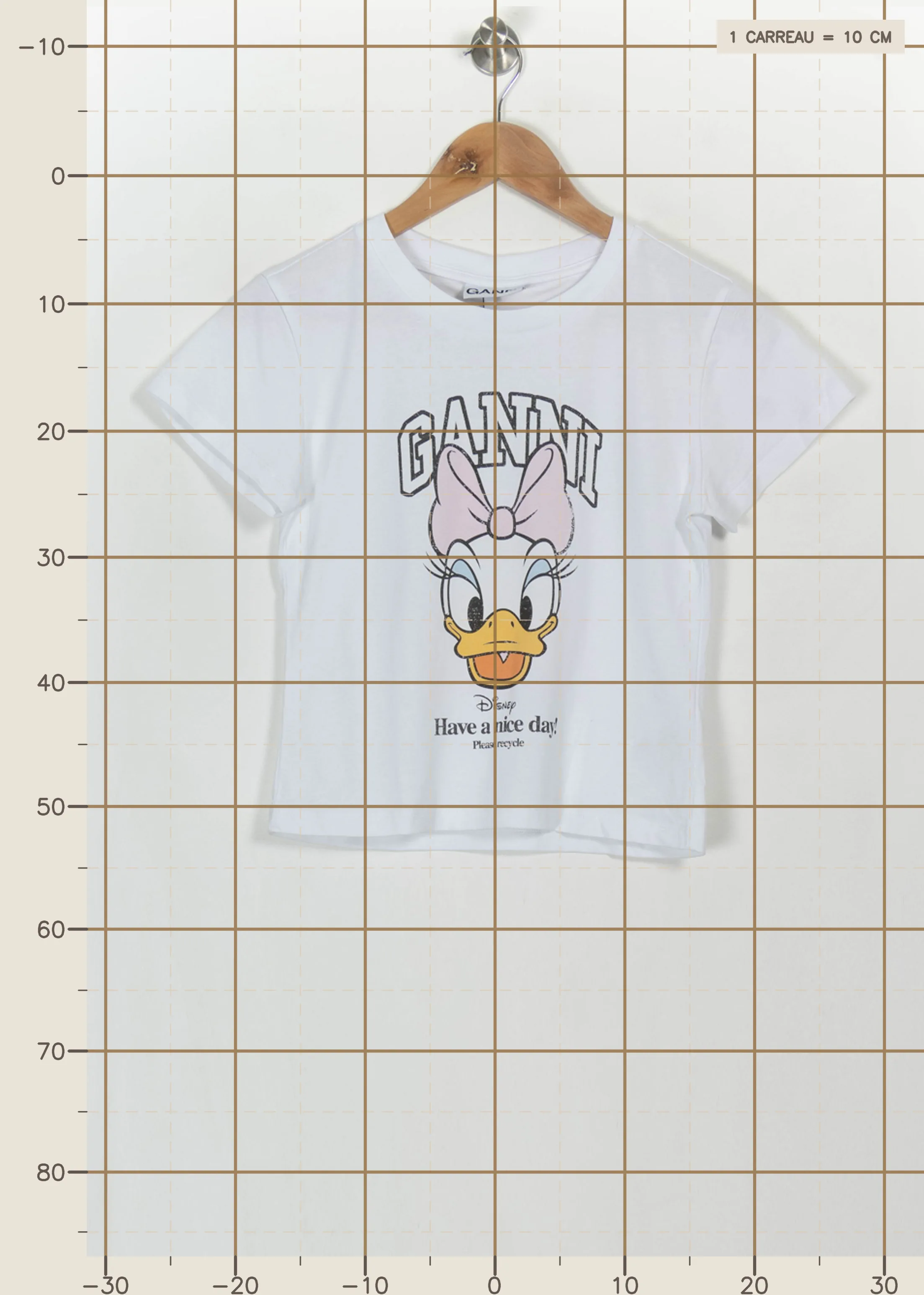 T-shirt GANNI - Seconde Main White
