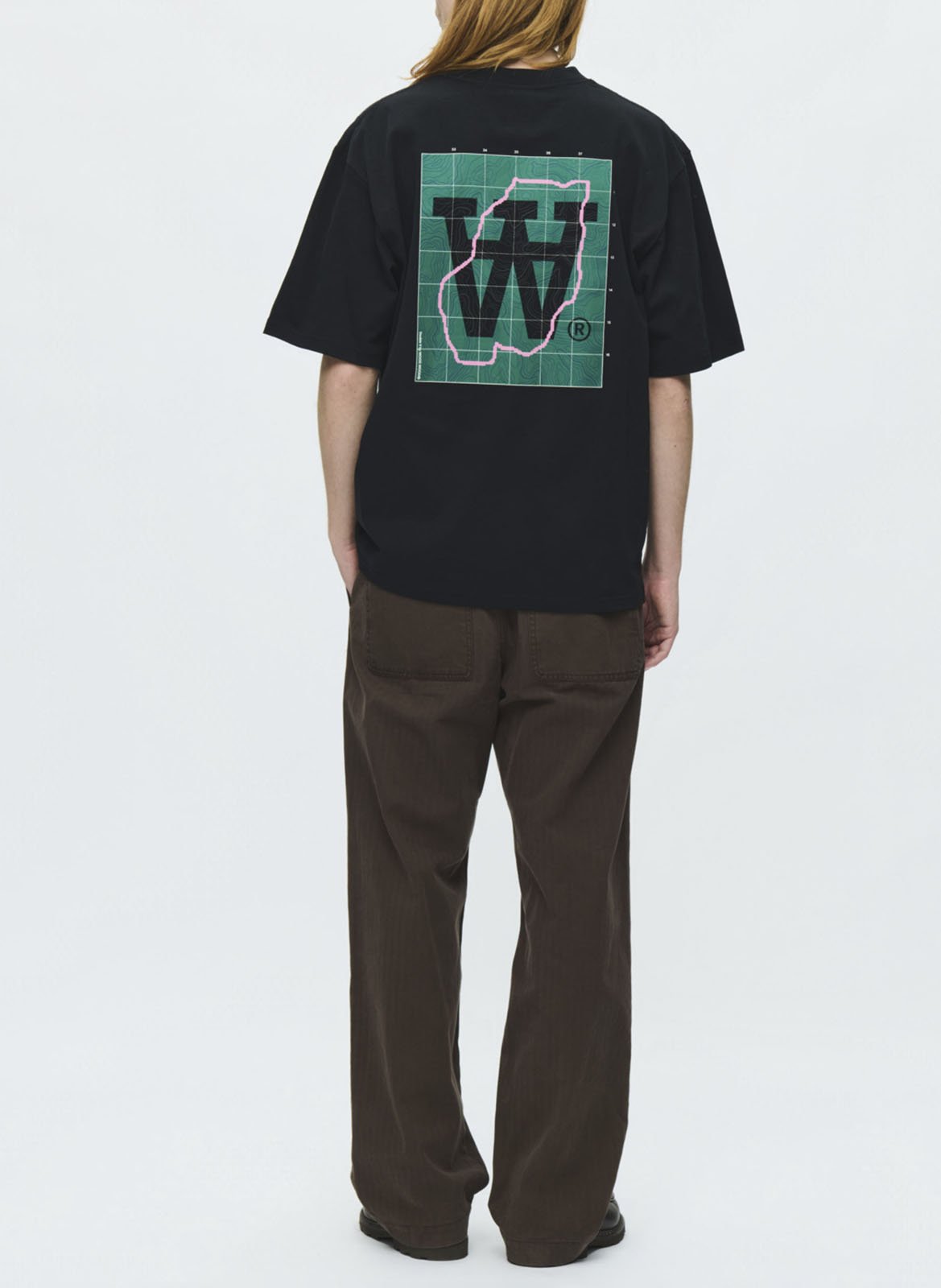 Round-neck cotton T-shirt | Black WOOD WOOD Men