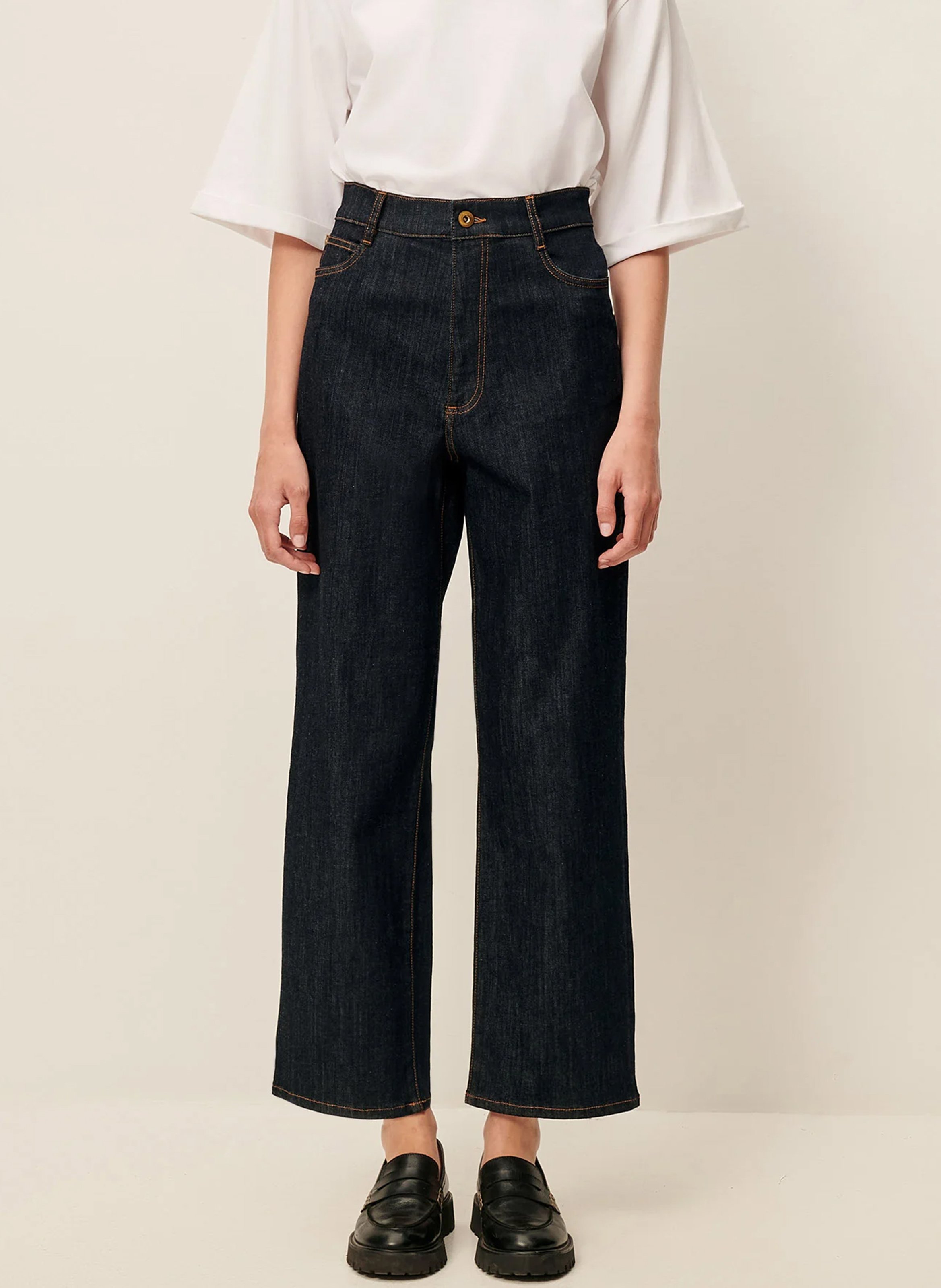 Jean brut taille haute SESSUN Bleu