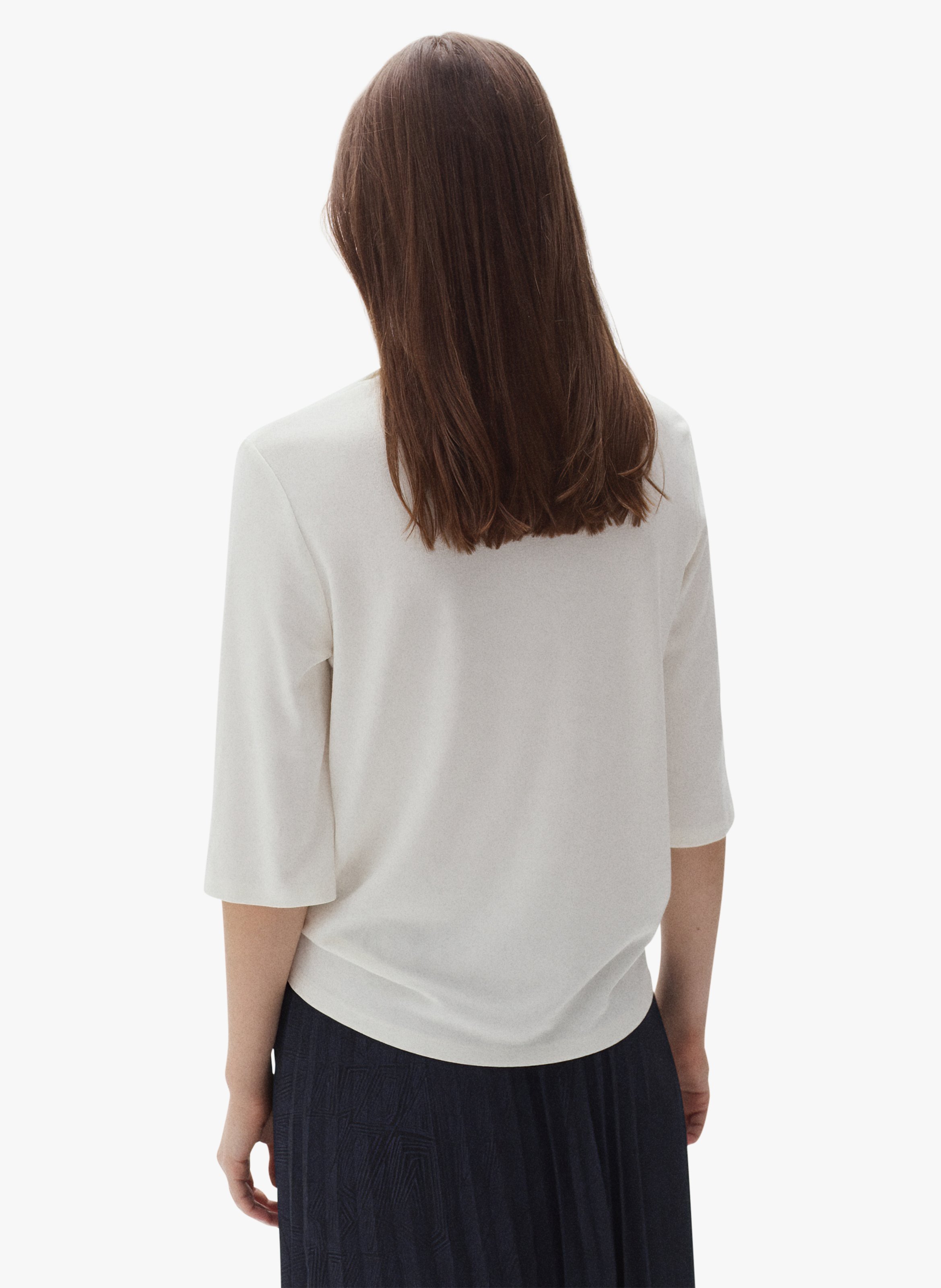 Loose-fit top with classic collar CAROLL Beige