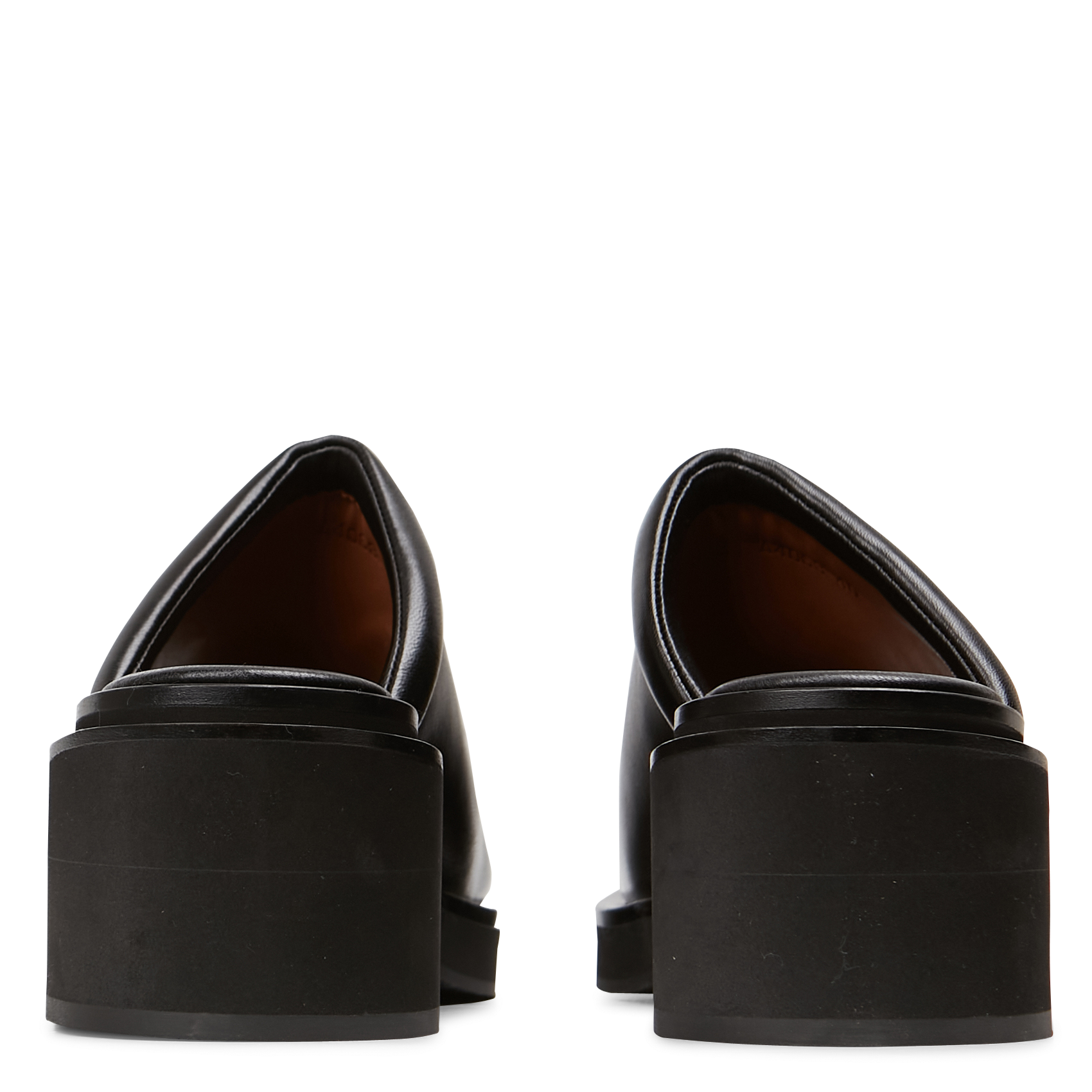 Mules à talon en cuir BILLI BI Noir