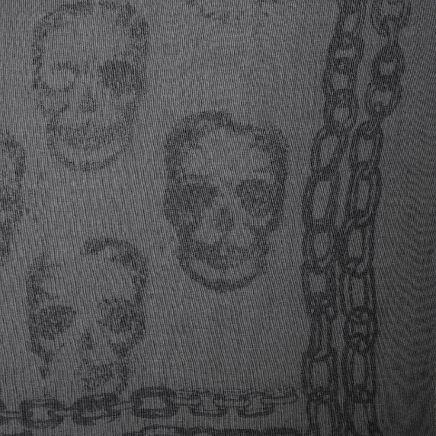 Foulard carré à motifs squelettes ZADIG&VOLTAIRE Gris