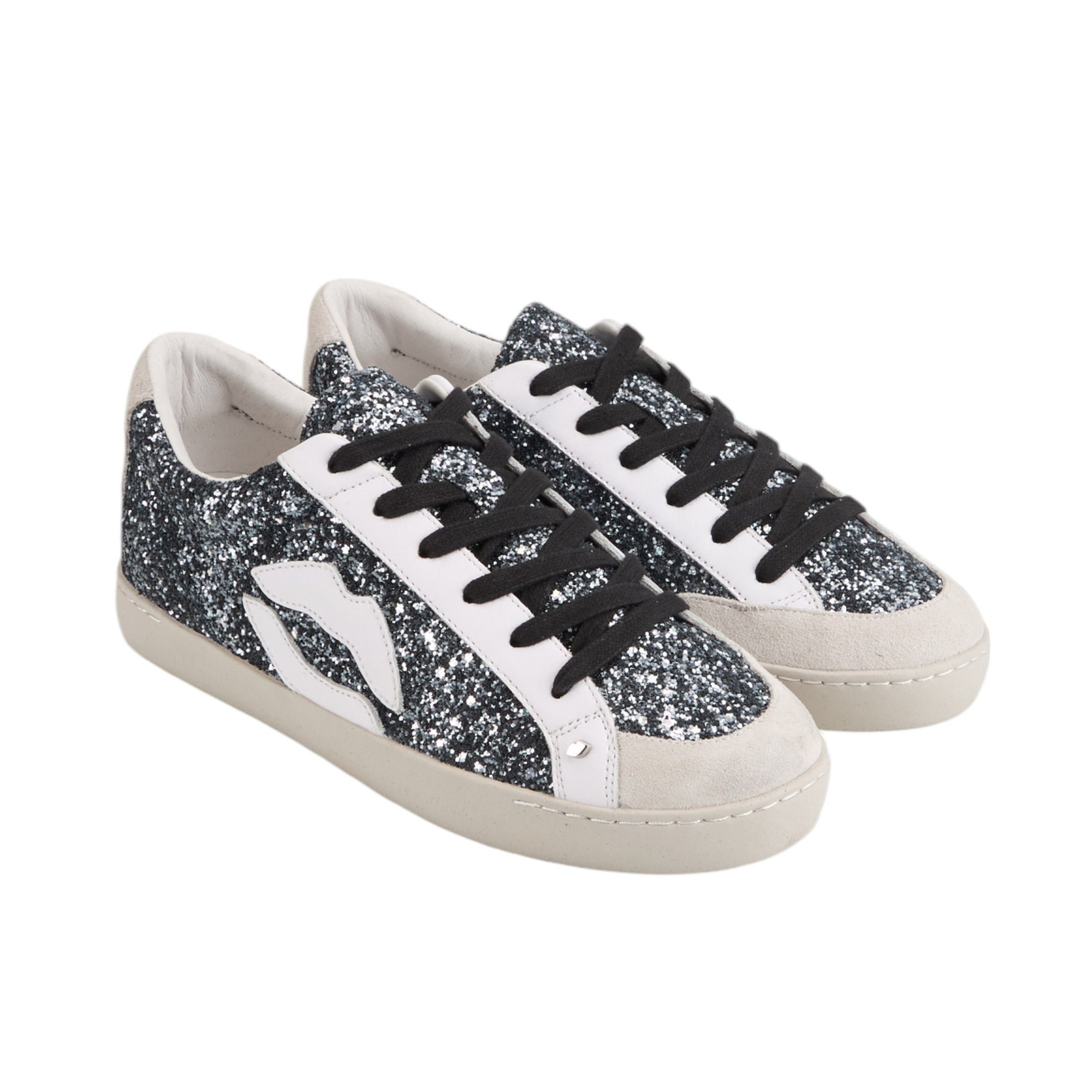 Jimmy leather sneakers BONS BAISERS PARIS Black