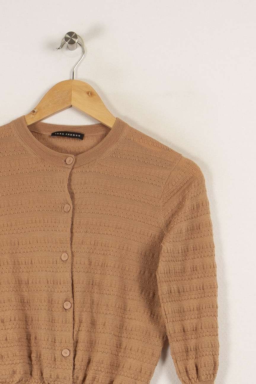 Vest or cardigan TARA JARMON - Seconde Main Beige