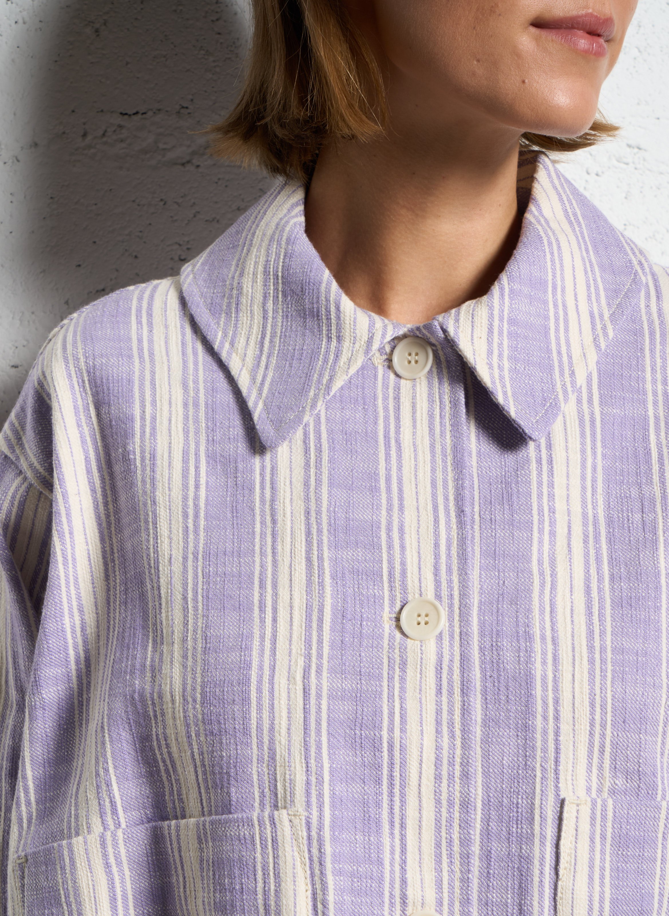 Cotton jacket with classic collar MASSCOB Multicolored