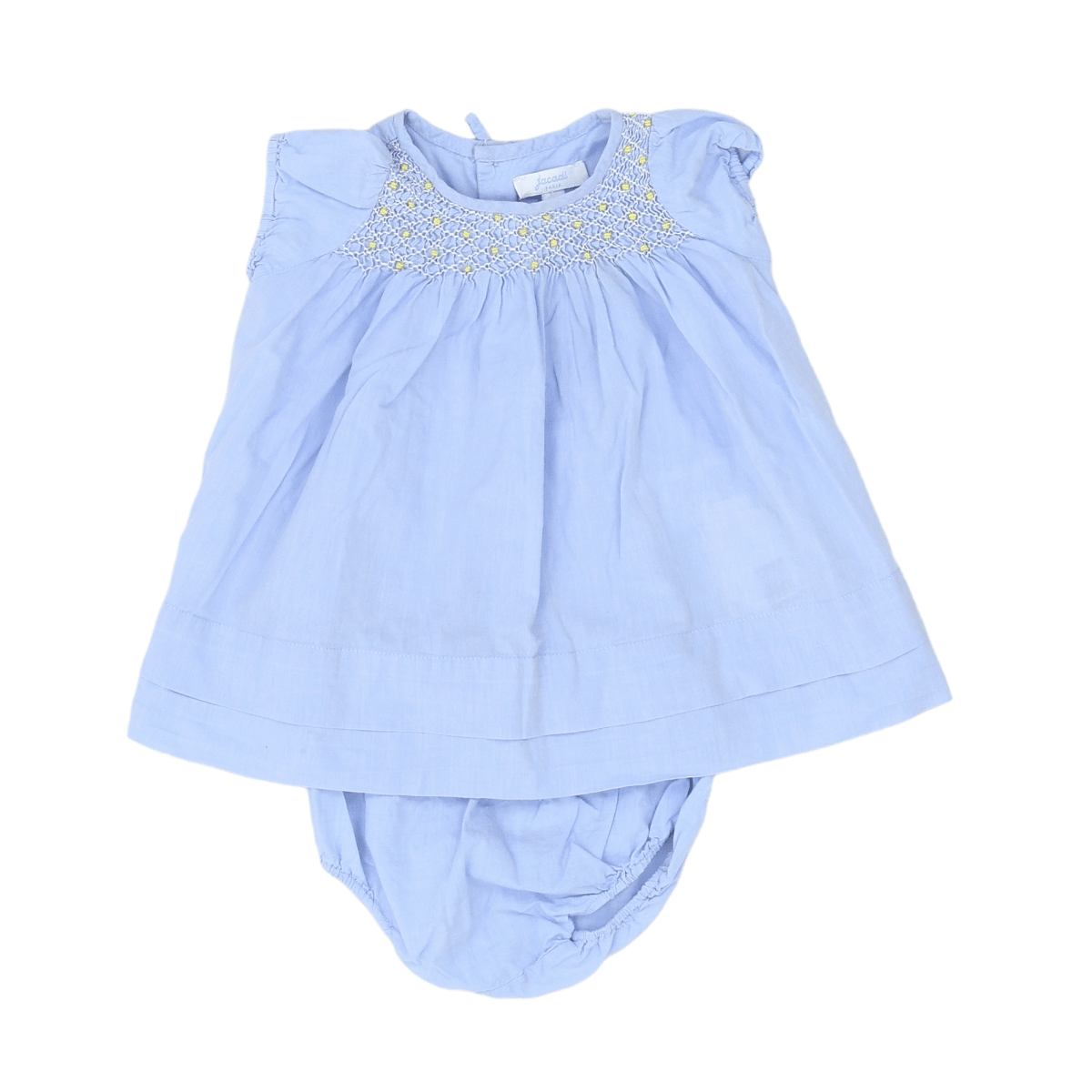 Blue baby dress - 3 months JACADI - Seconde Main Blue