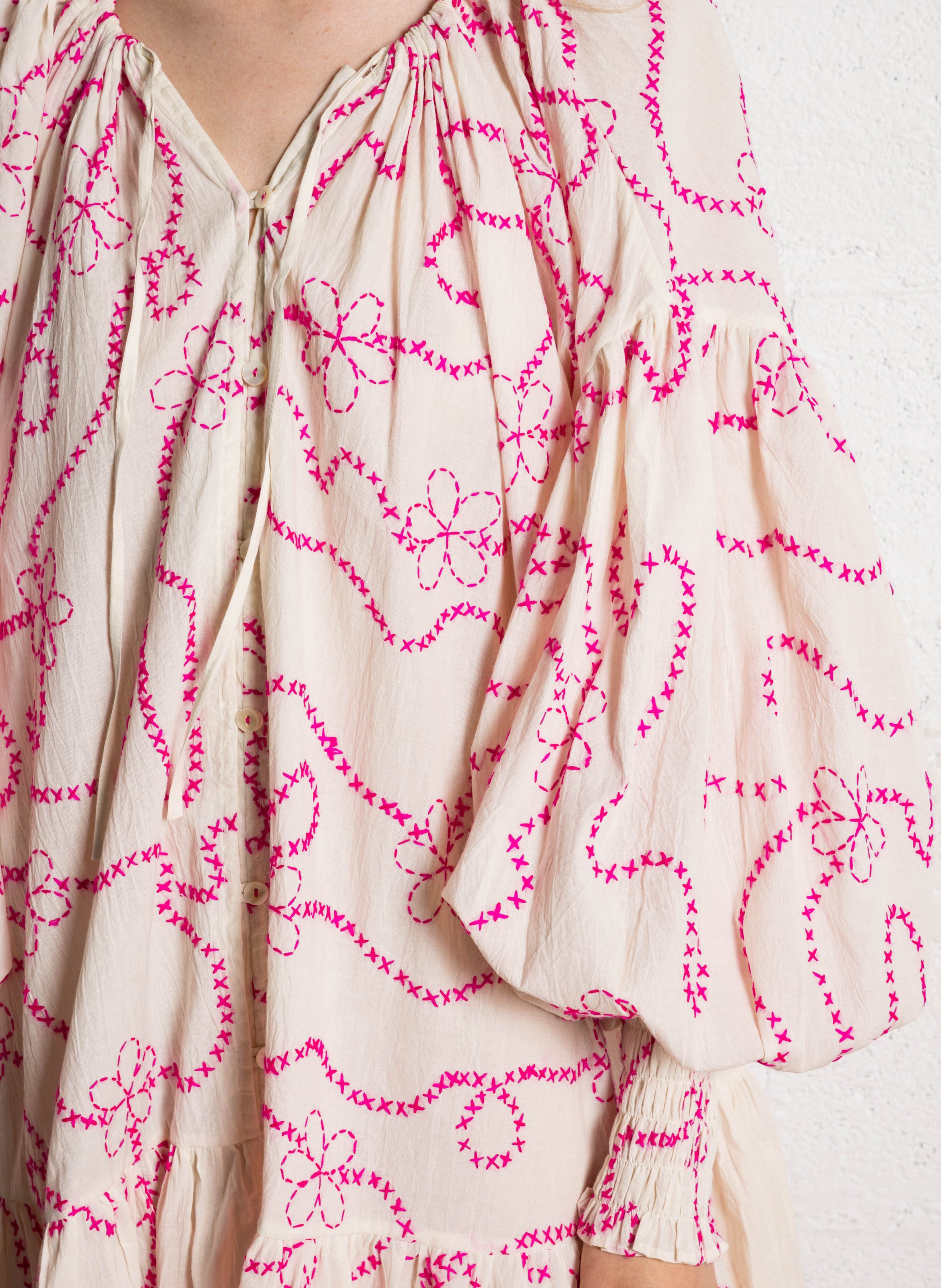 Robe ample en coton AUTRE AURA Rose