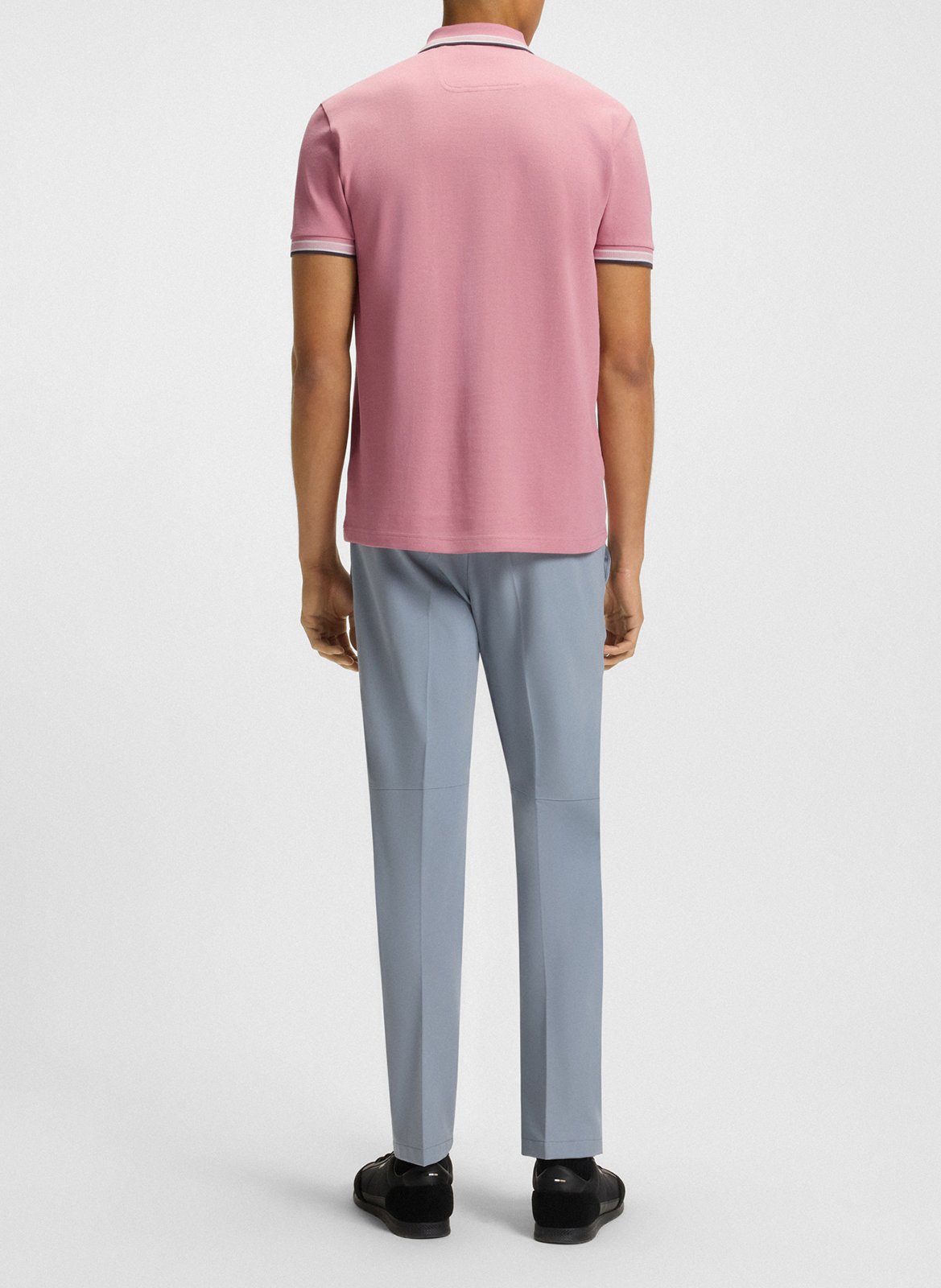 Regular-fit cotton polo shirt BOSS Pink