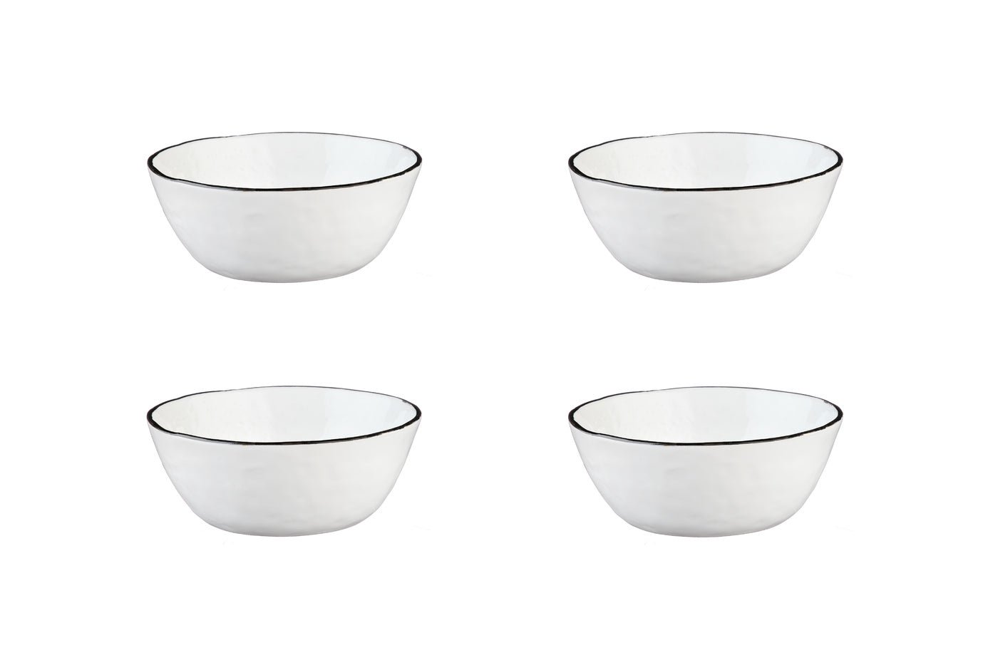 Bowl set ø16cm - 4 pieces - snow white BJORN White