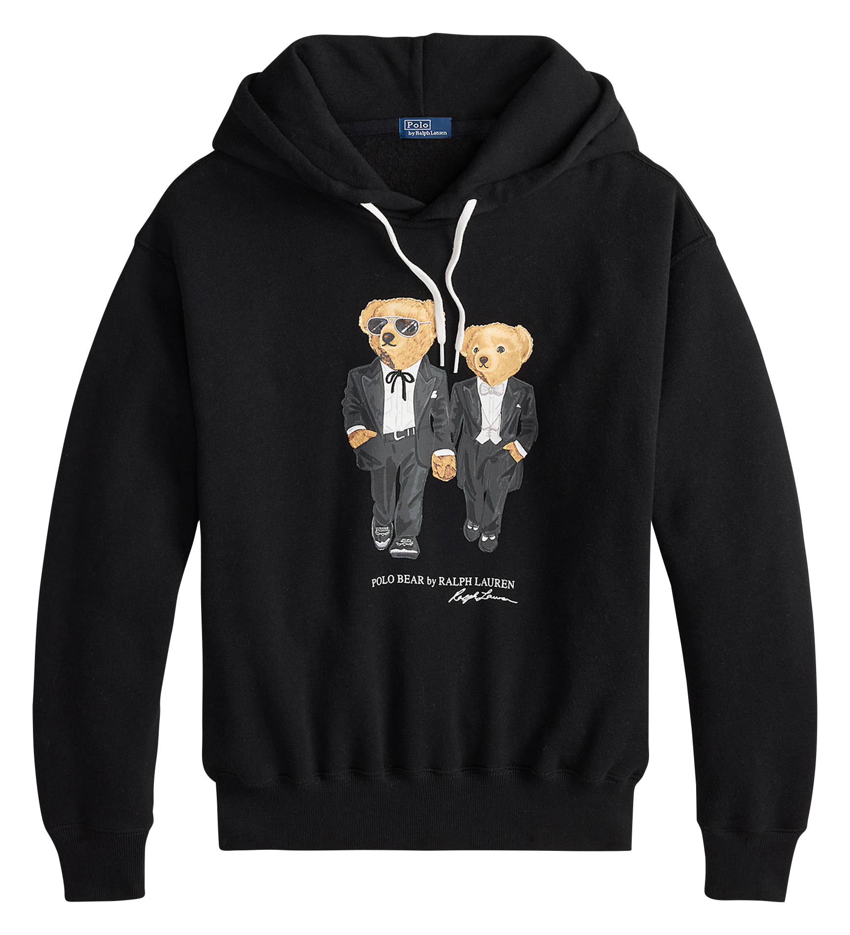 Sweat col rond en coton mélangé POLO RALPH LAUREN Noir