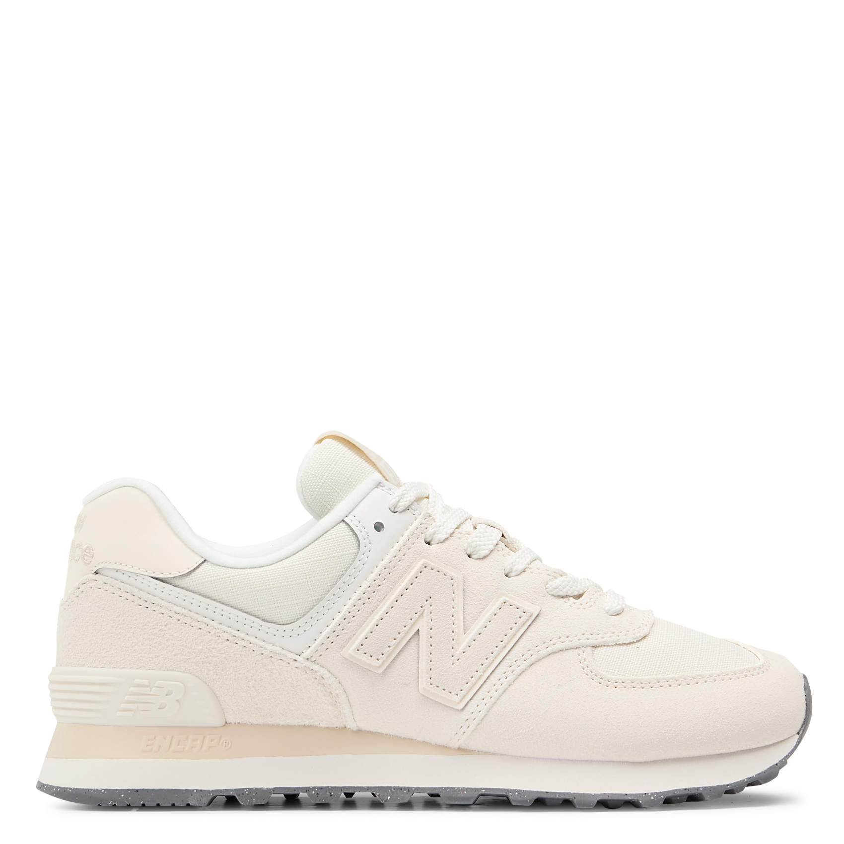 Low-top leather mix sneakers NEW BALANCE White