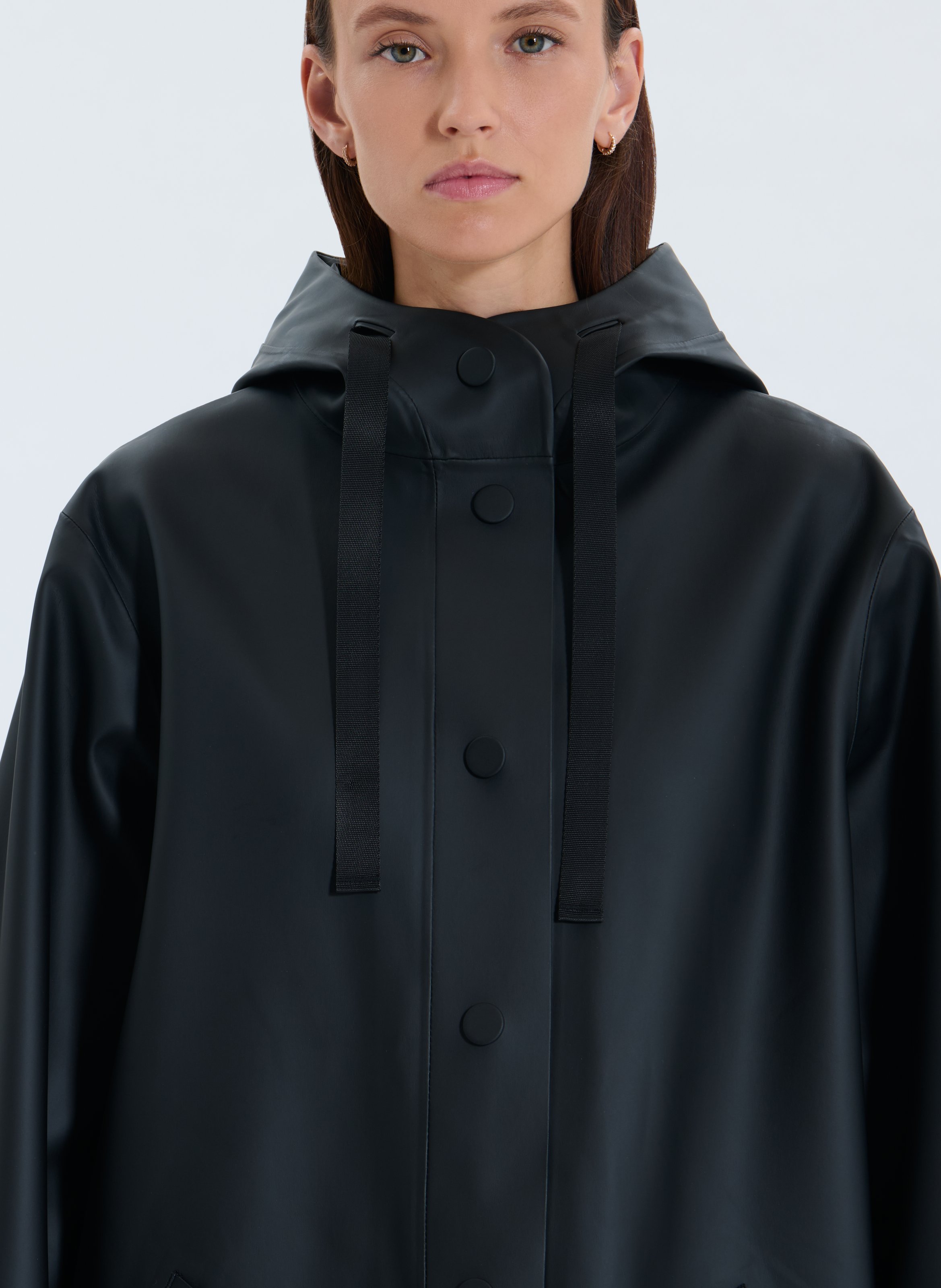 Parka droite col montant ZAPA Noir