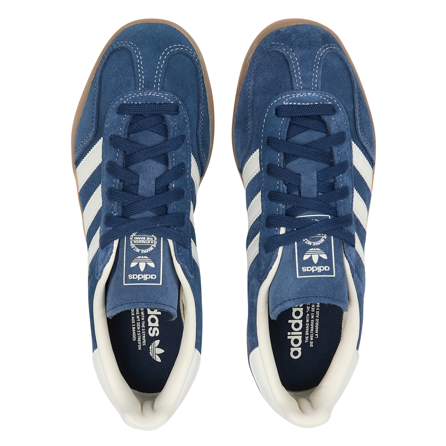 Baskets basses en cuir velours ADIDAS Bleu