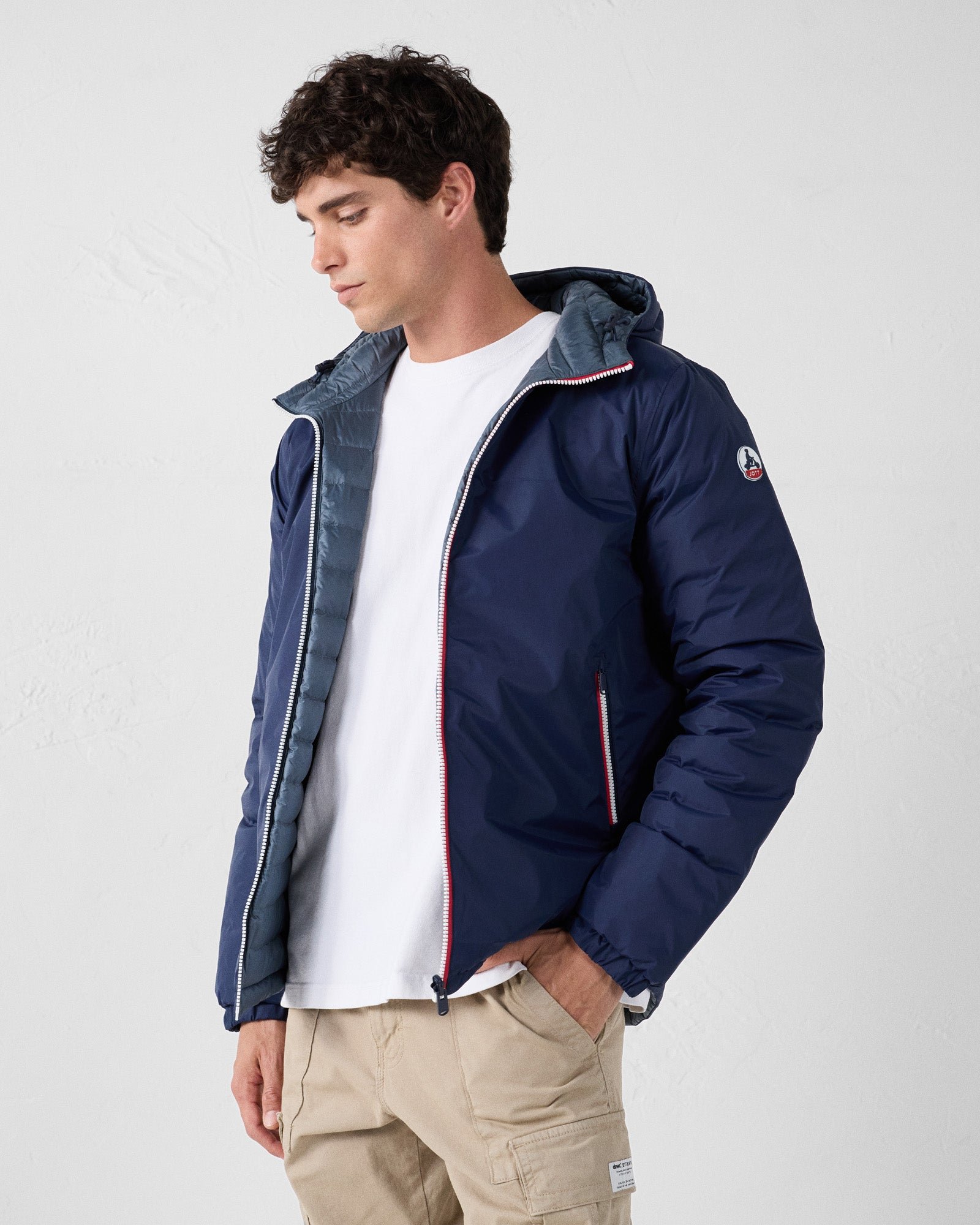 Reversible jacket navy/bluestone brummen JOTT Blue