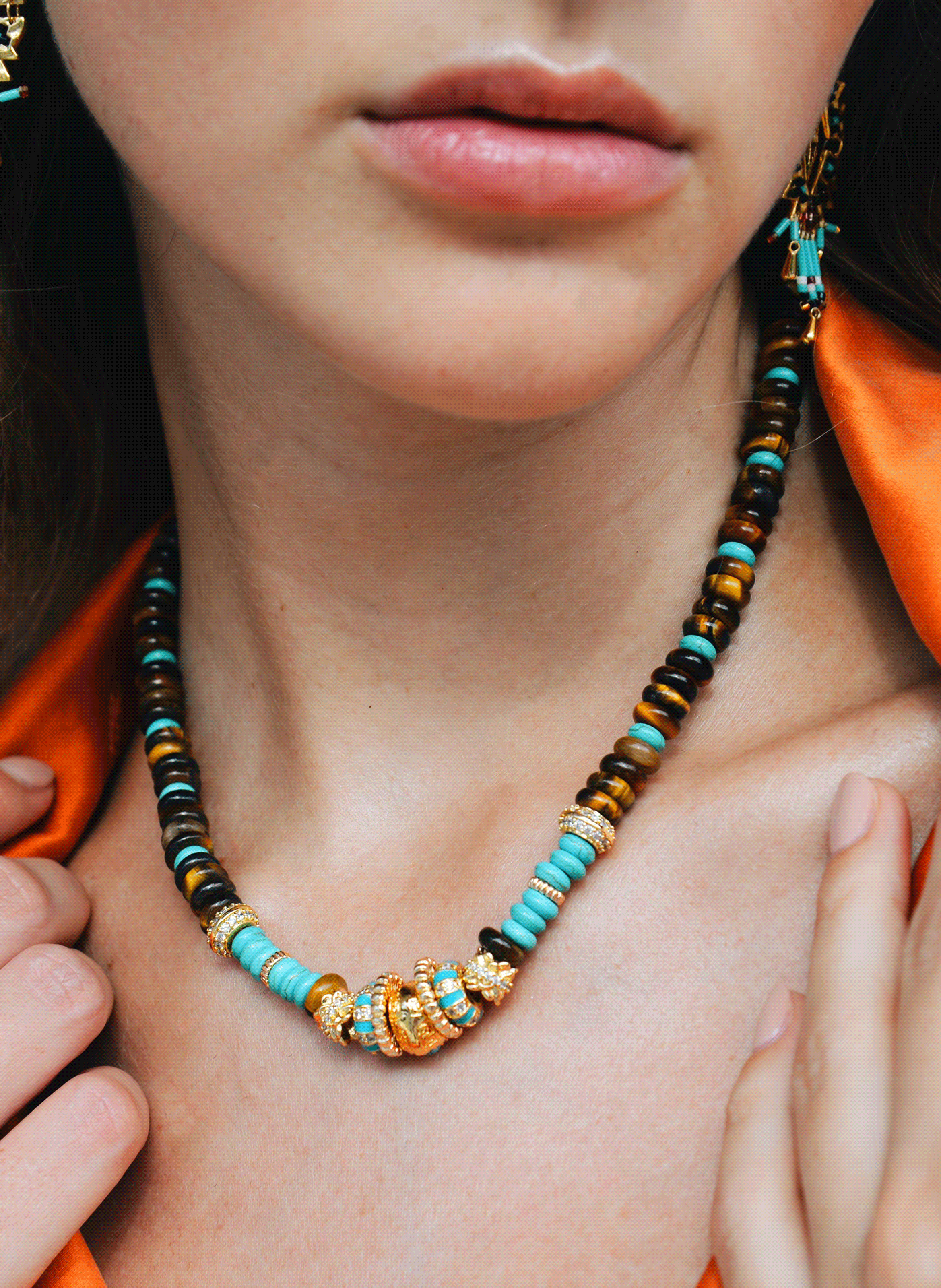 Pearl necklace HIPANEMA Red