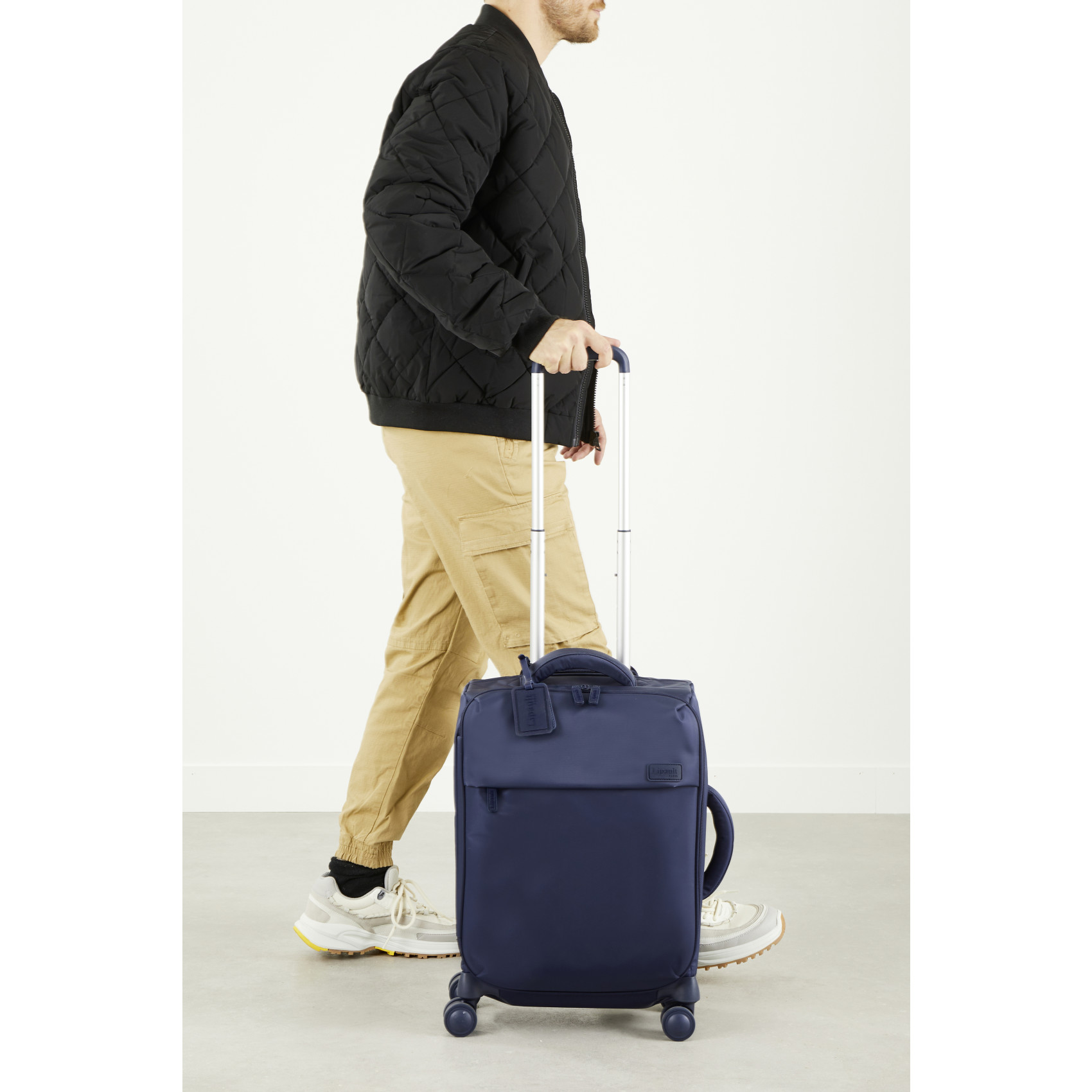 Feather suitcase 4 wheels size S LIPAULT Blue