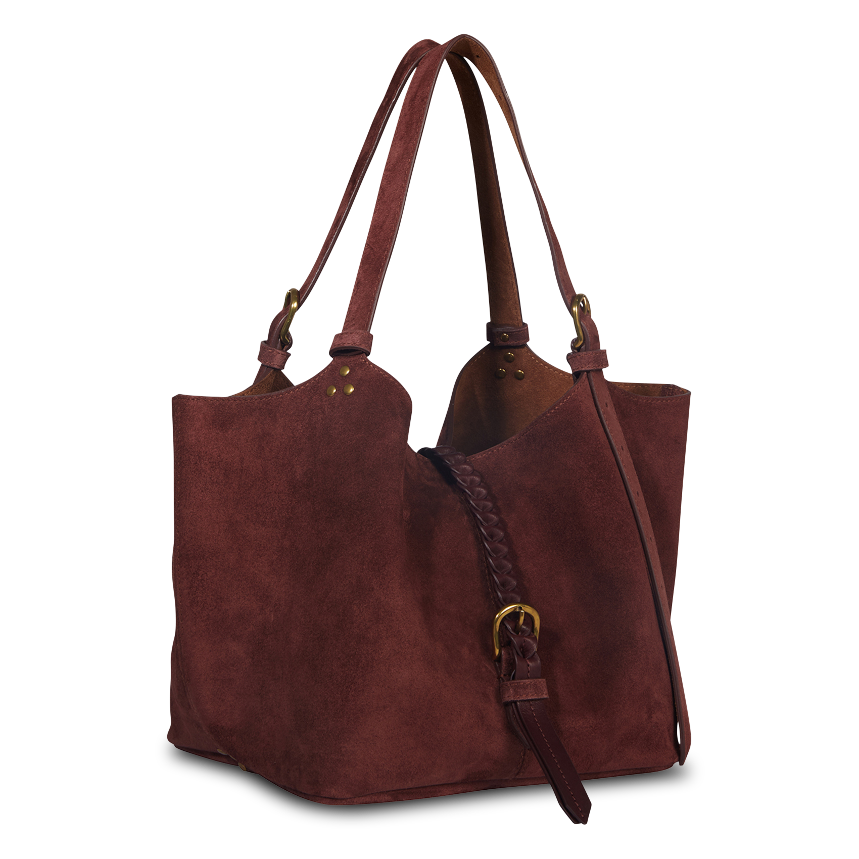 Shopper van soepel suèdeleer JEROME DREYFUSS Rood