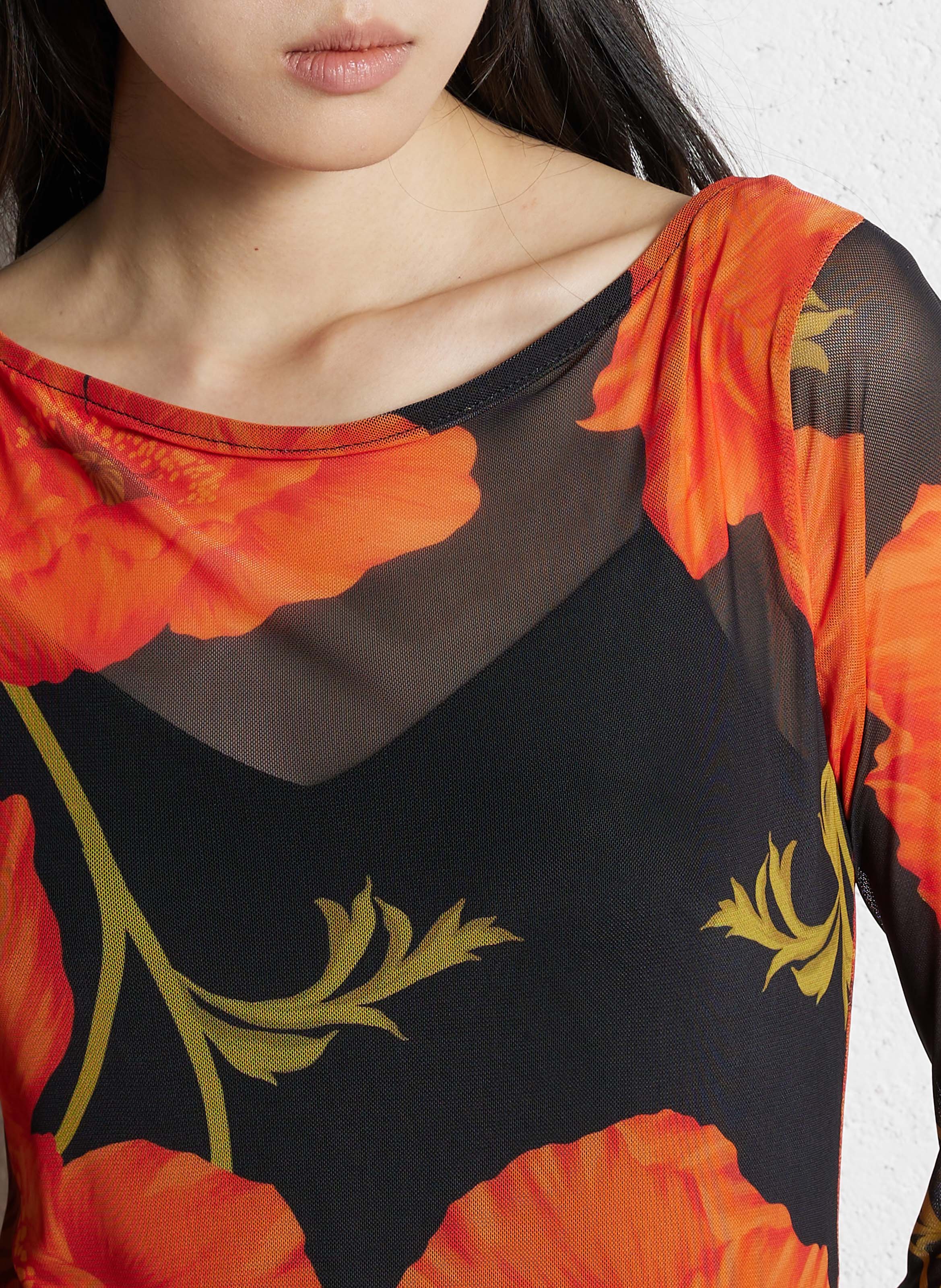 Robe longue col rond imprimée NEVER FULLY DRESSED Multicolore