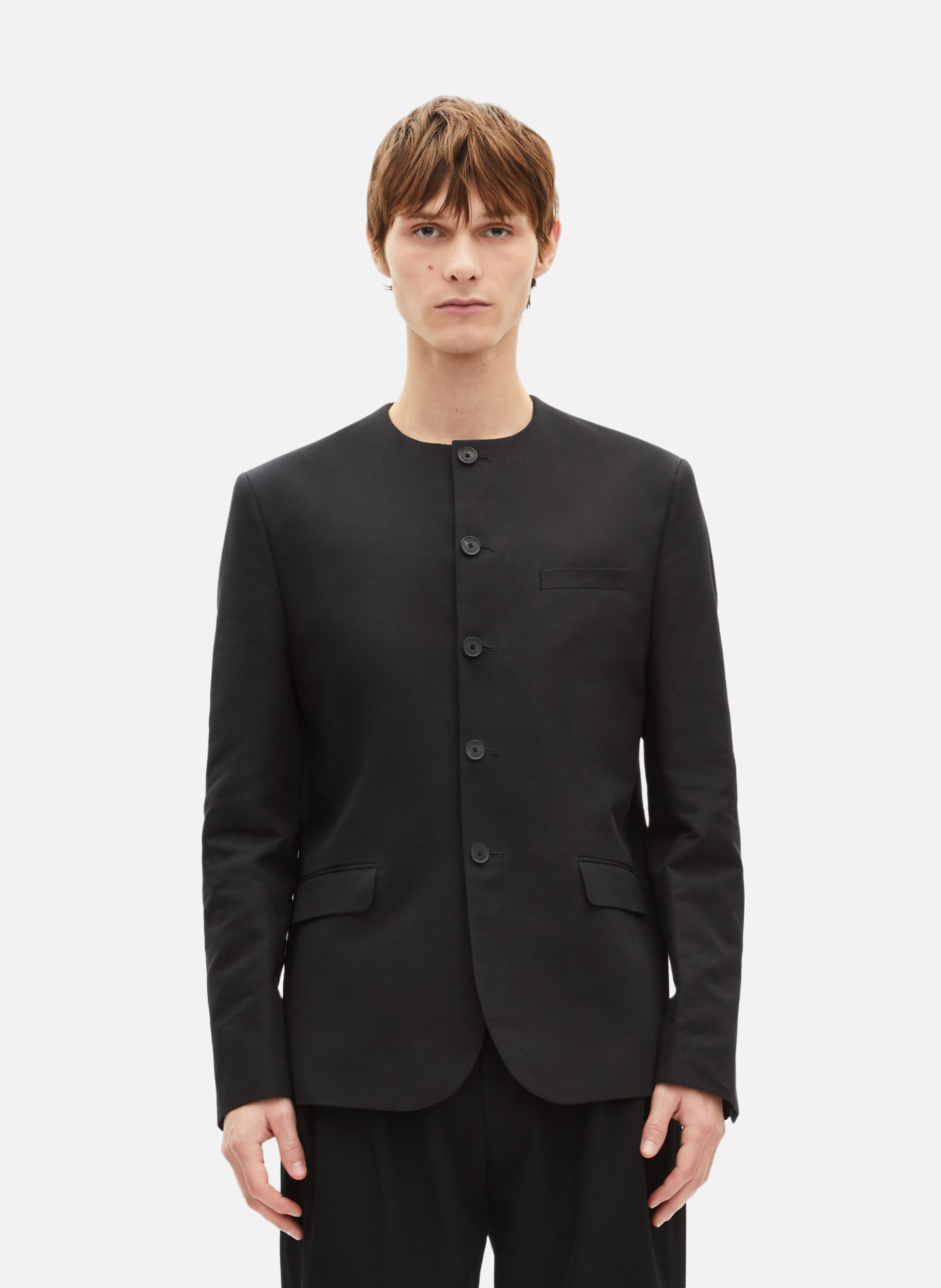 Jacket without collar THE KOOPLES Black