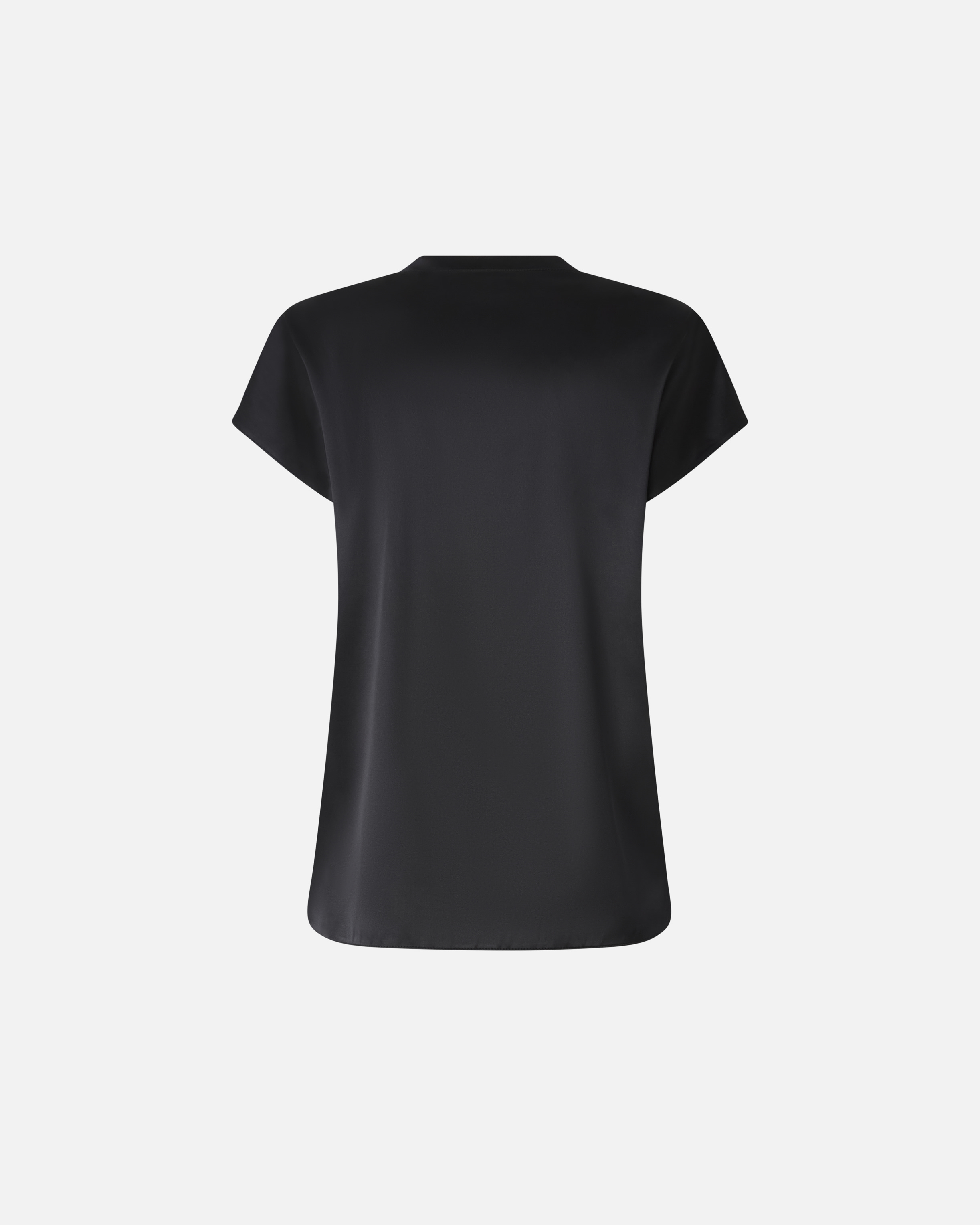 Short-sleeve satin blouse PINKO Black