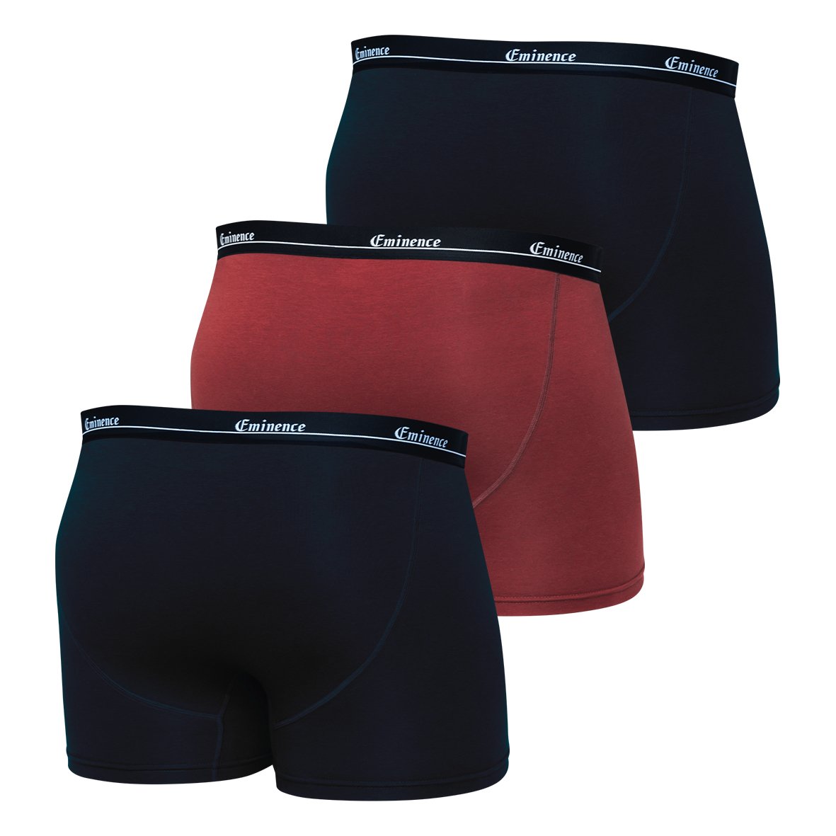Boxers, pack of 3, large sizes EMINENCE Black