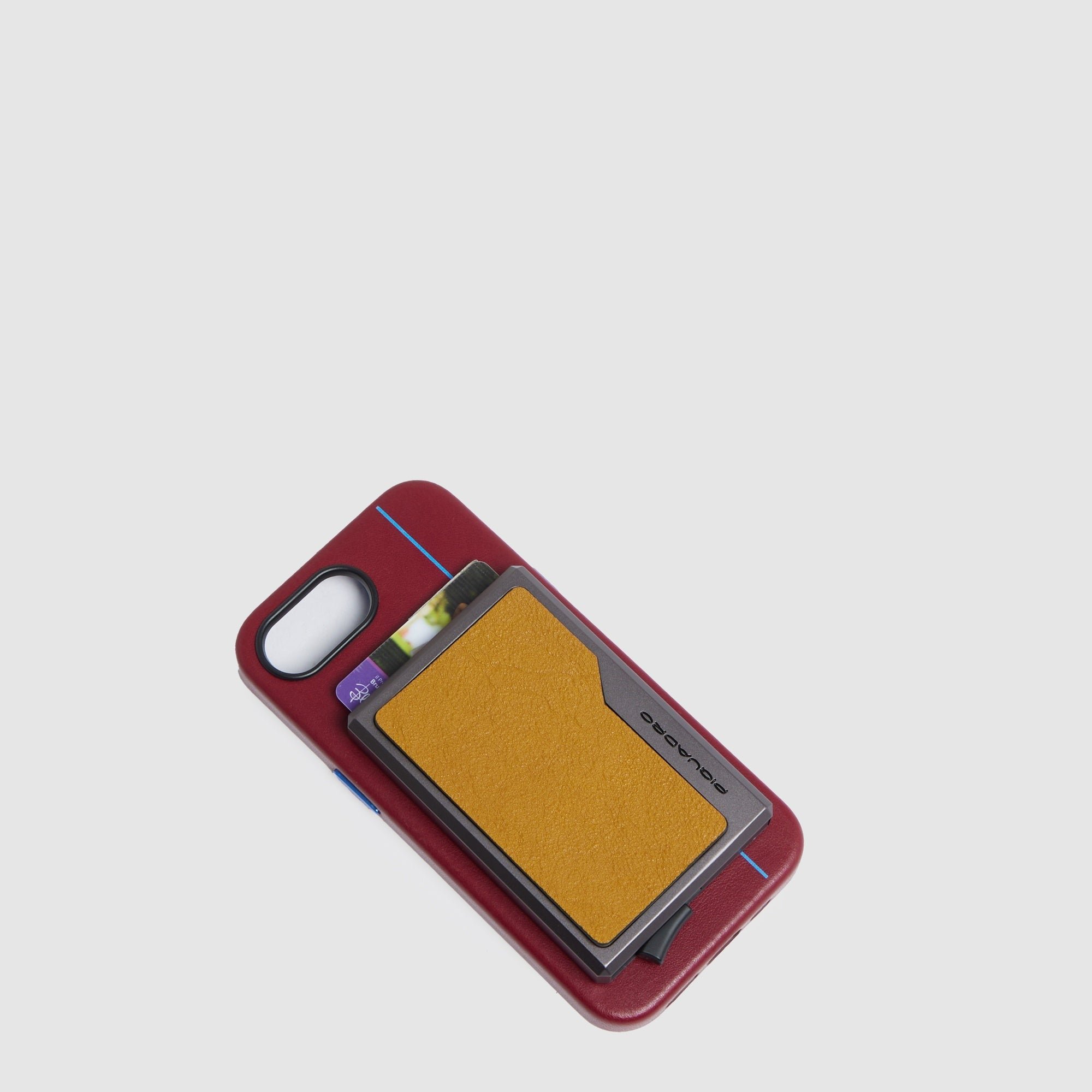 Magsafe automatic aluminum cardholder PIQUADRO Yellow