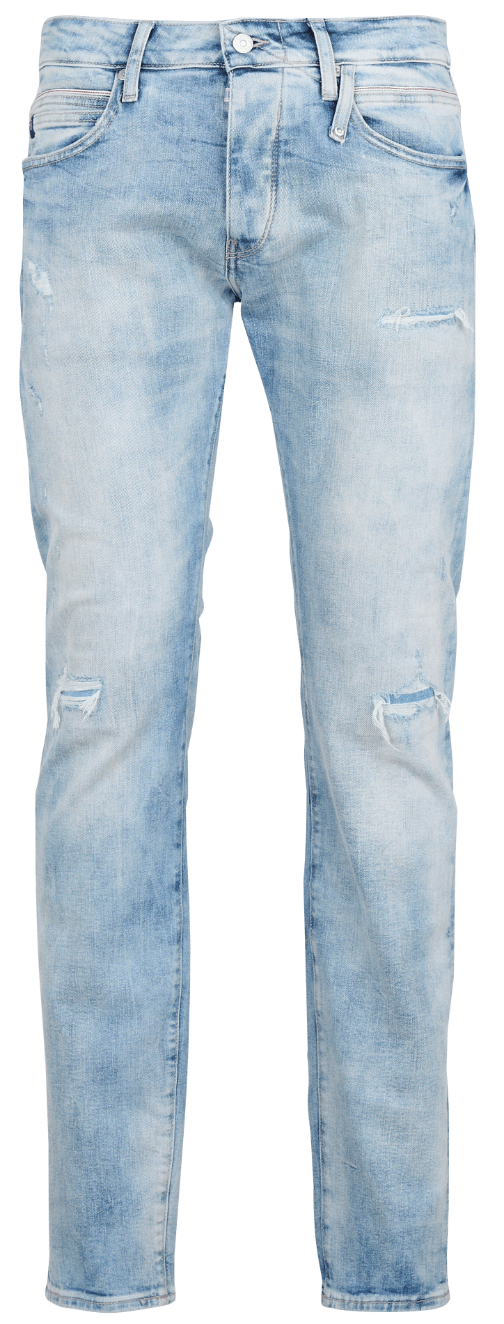 Jeans slim en coton mélangé LE TEMPS DES CERISES Bleu