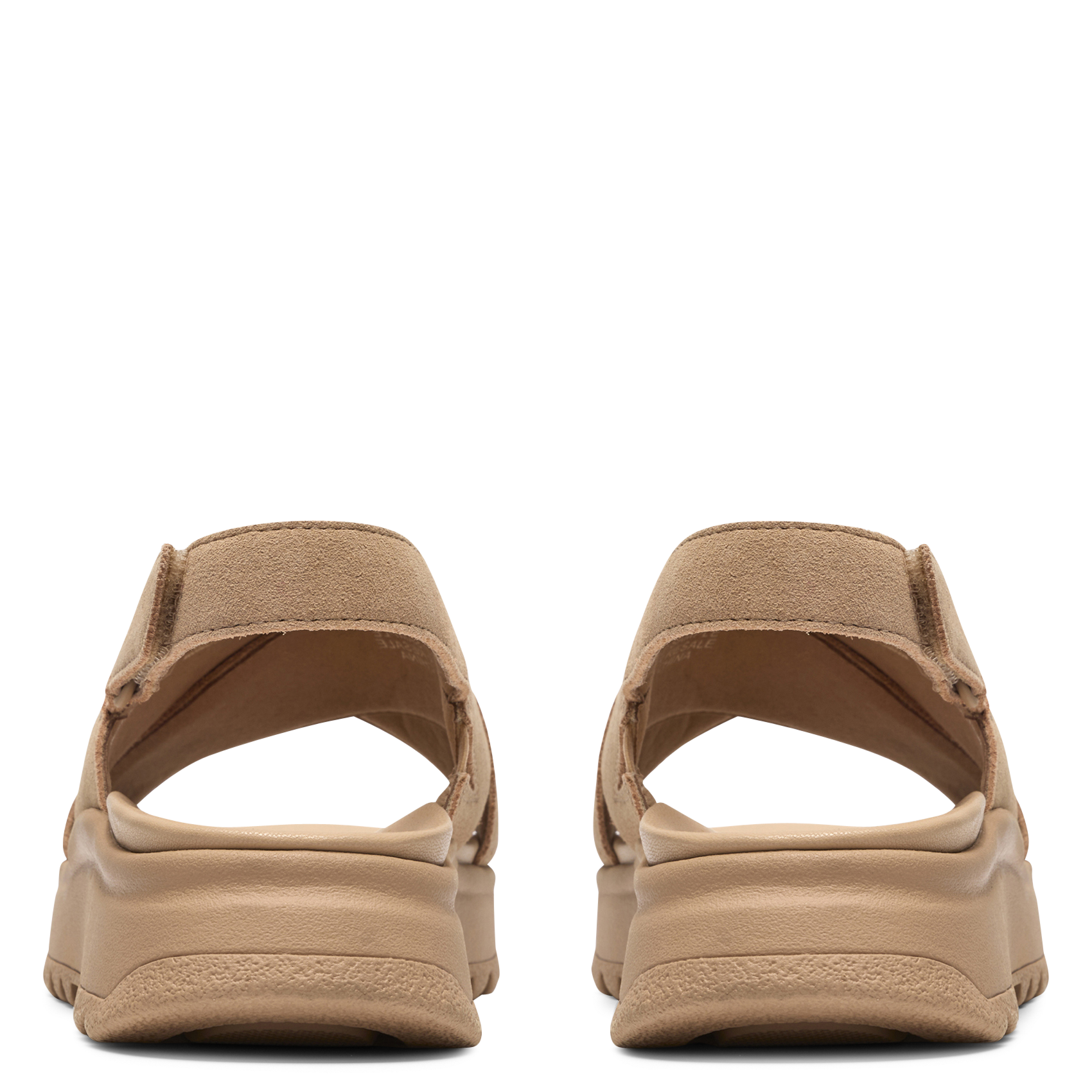 Fabia leather wedge sandals CLARKS Beige