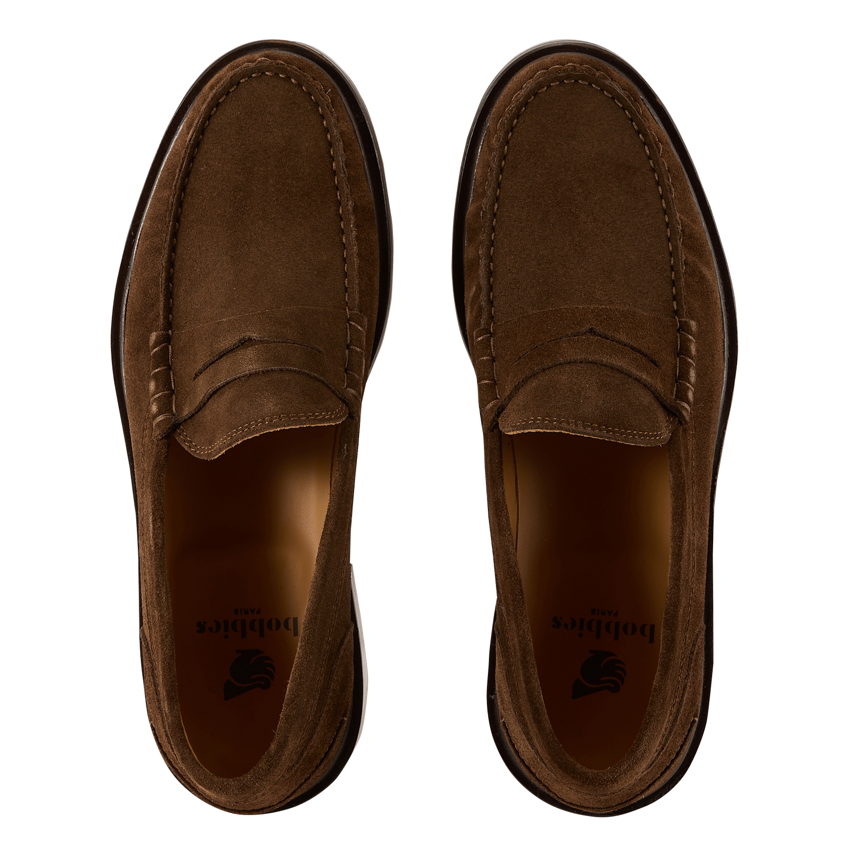 Mocassins en cuir suédé BOBBIES Marron