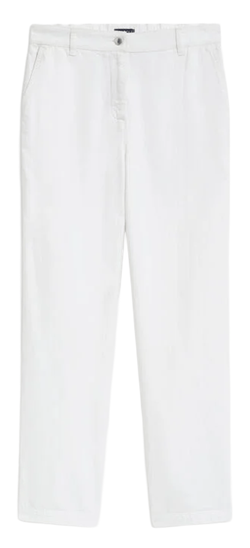 Pantalon droit en coton mélangé CAROLL Blanc