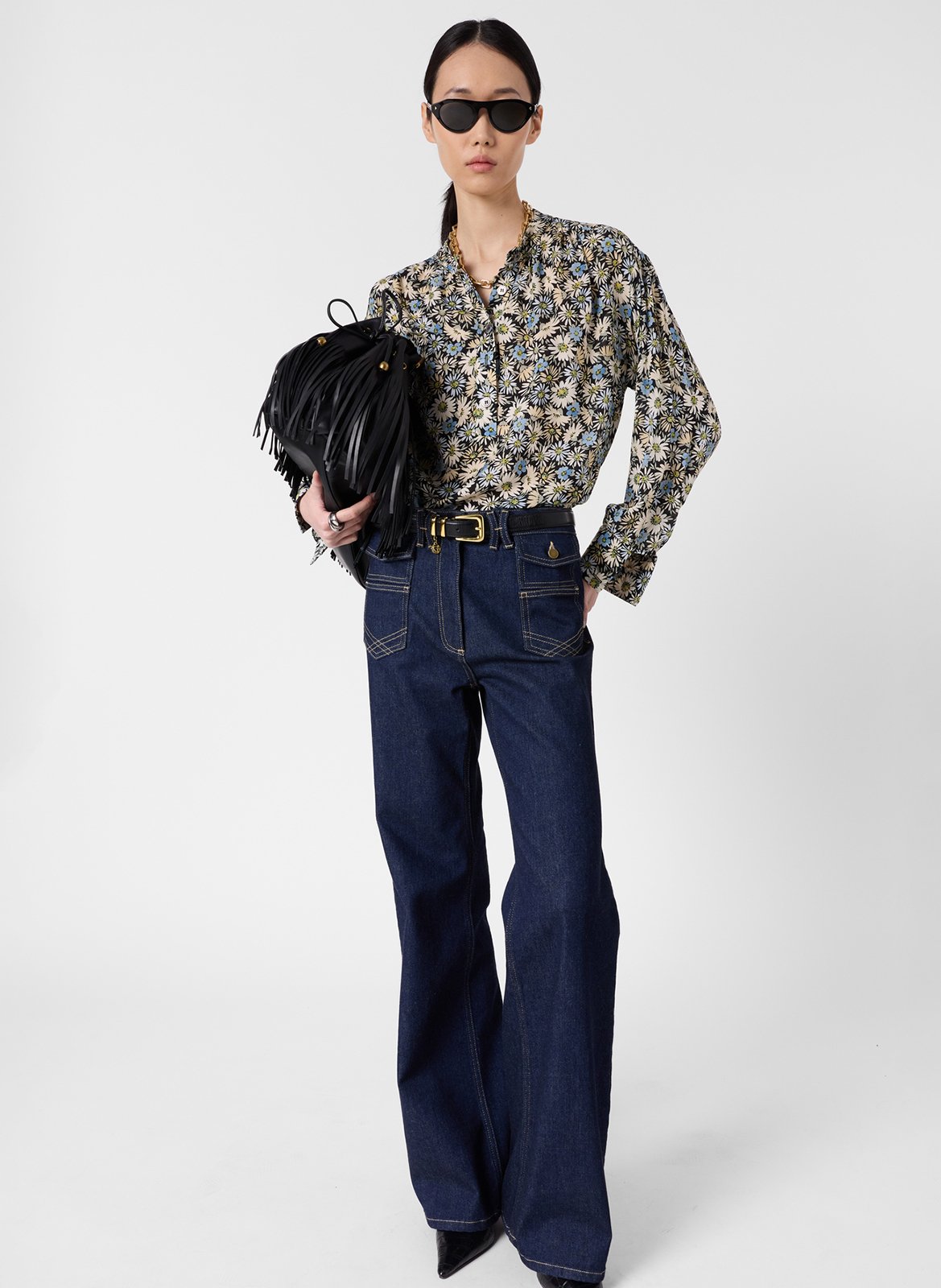 Bloes met bloemenprint GERARD DAREL Groen