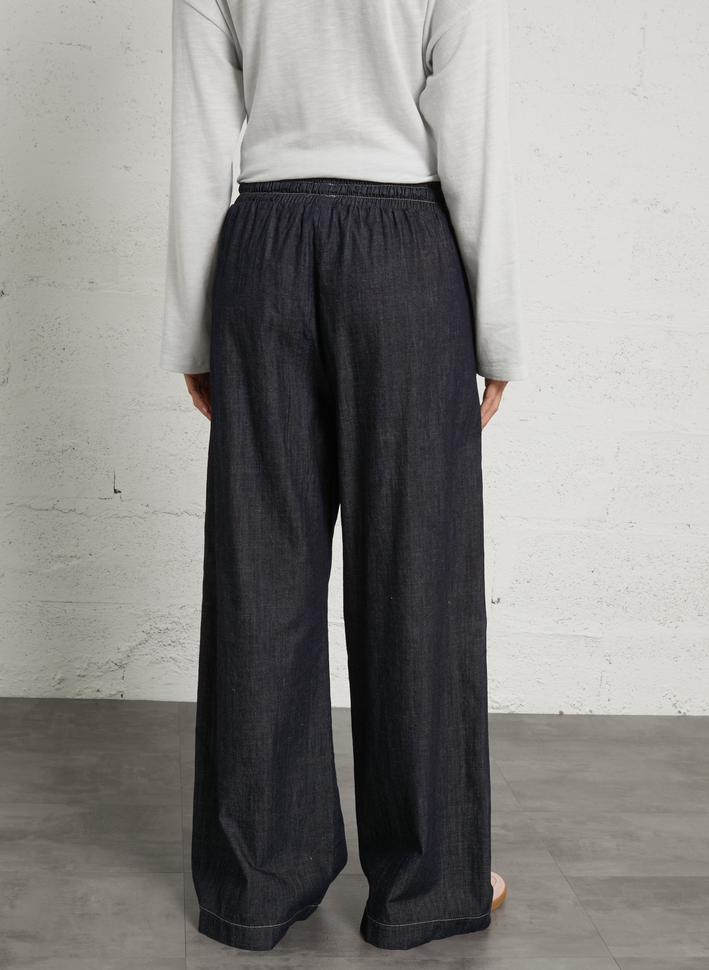 Weit geschnittene Hose PLEASE Blau