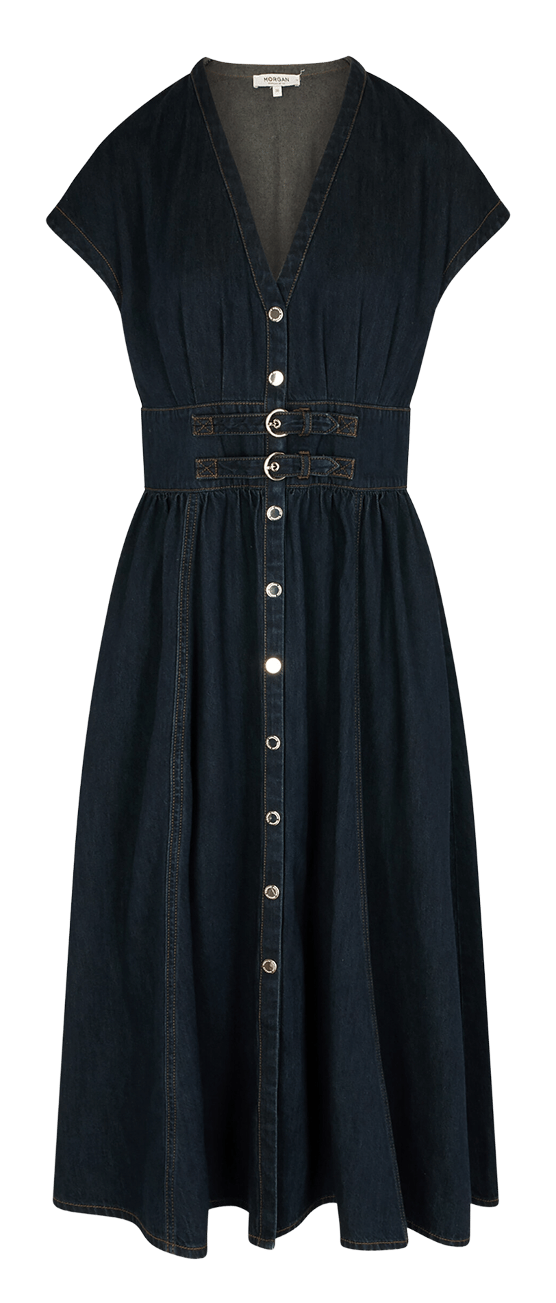 Midikleid aus Strick MORGAN Blau
