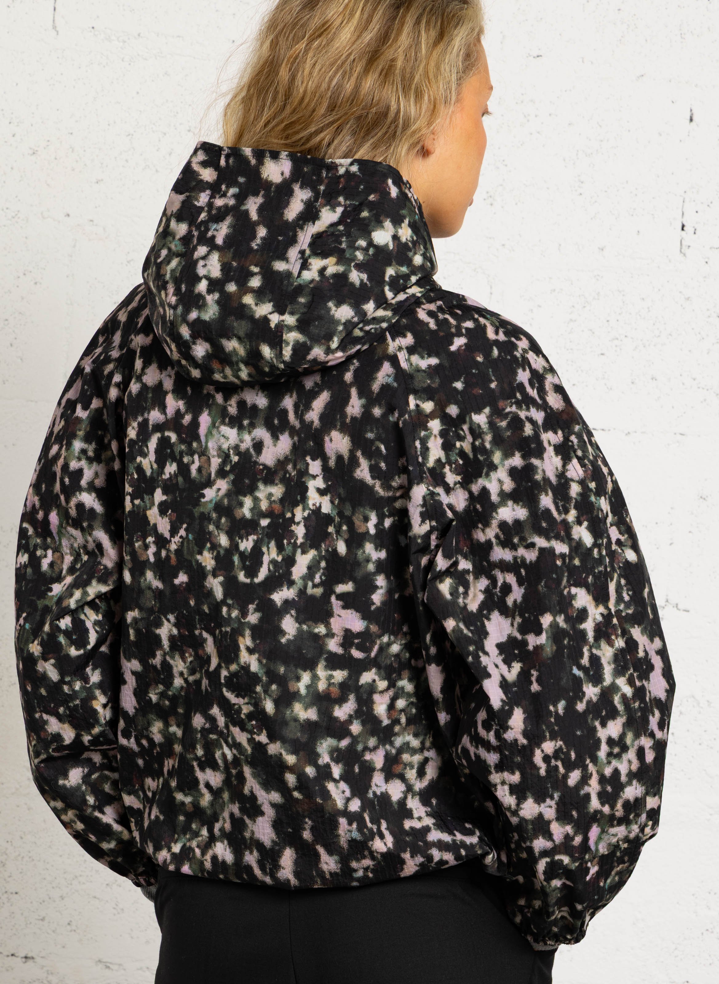 Printed high-neck parka DES PETITS HAUTS Multicolored