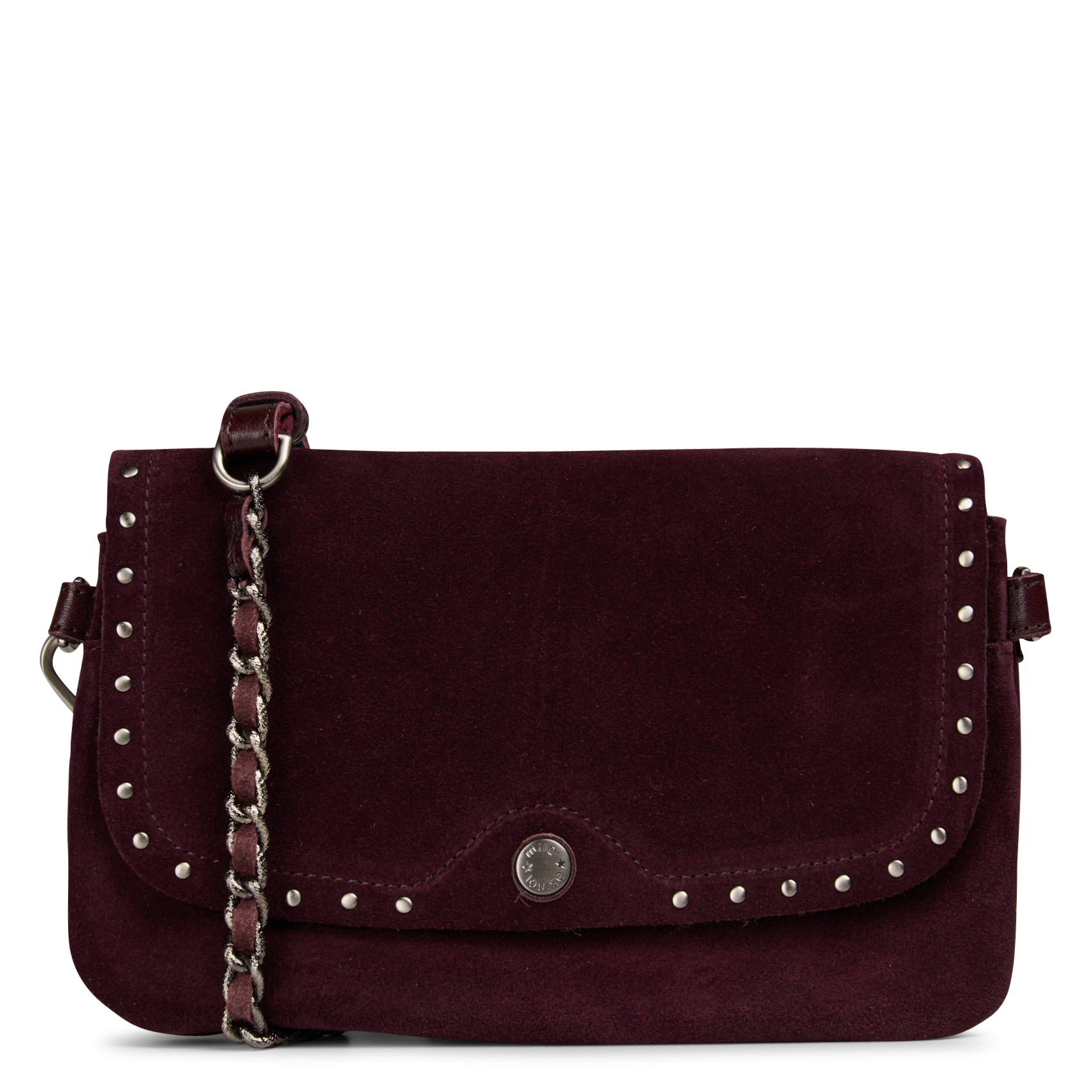 Leder-Umhängetasche MILA LOUISE Rot