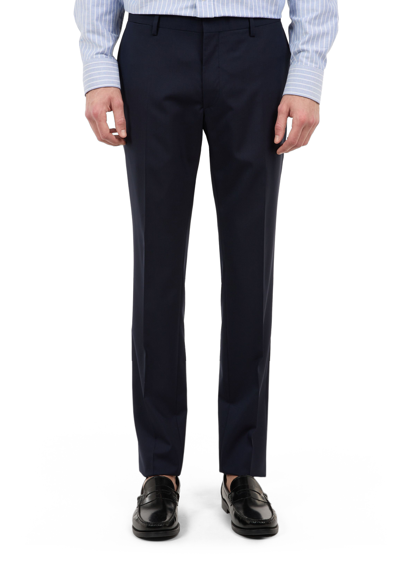 Slim wool caph pants SAISON 1865 Blue