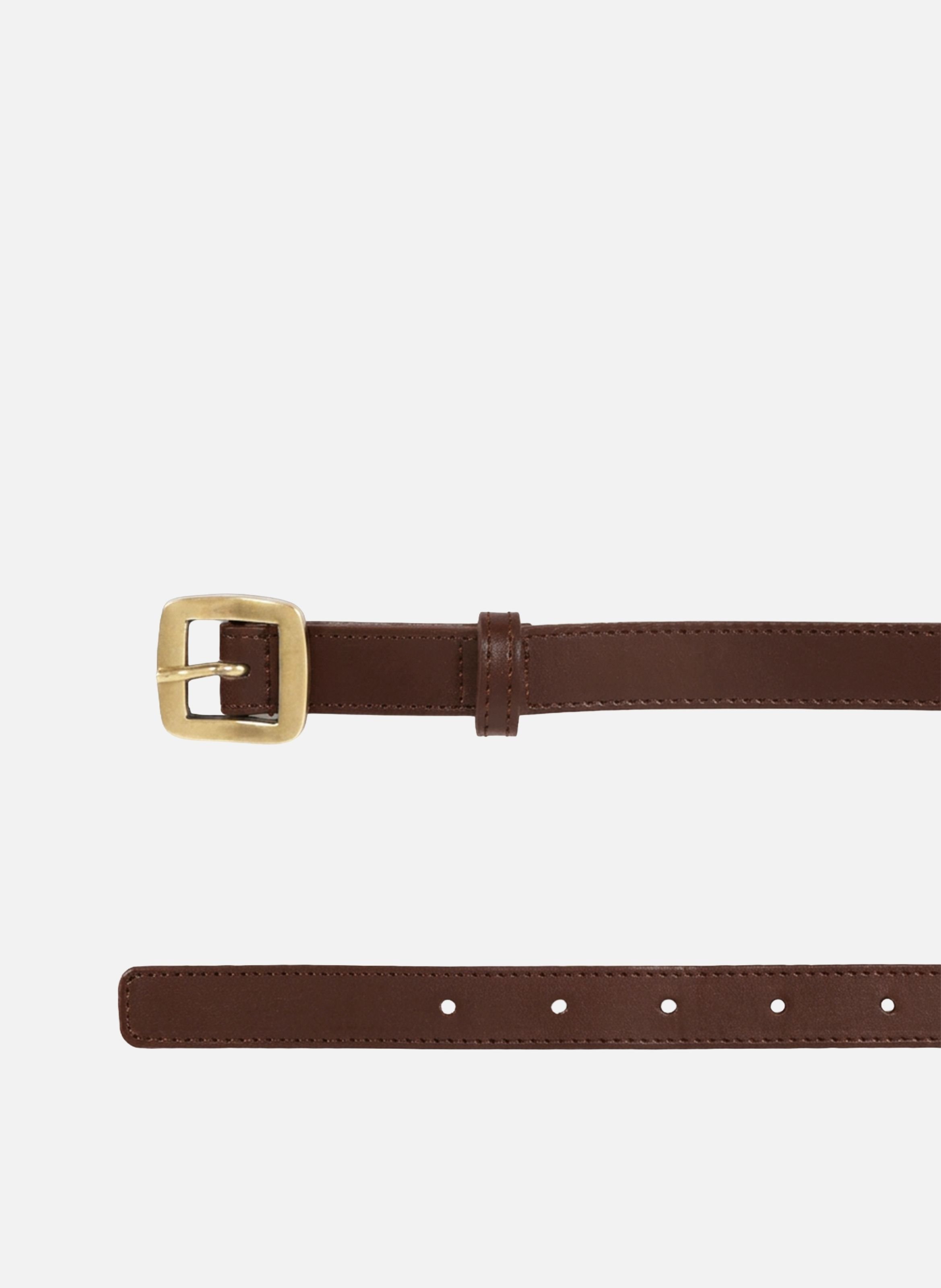 Alix leather belt JULES & JENN Brown